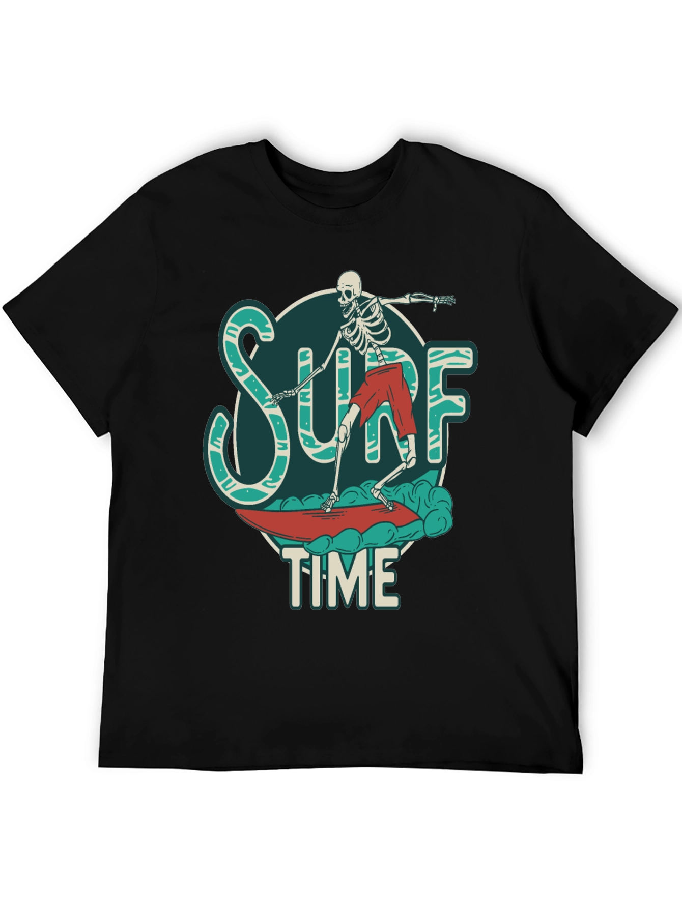 Surf Time Skeleton Graphic Tee