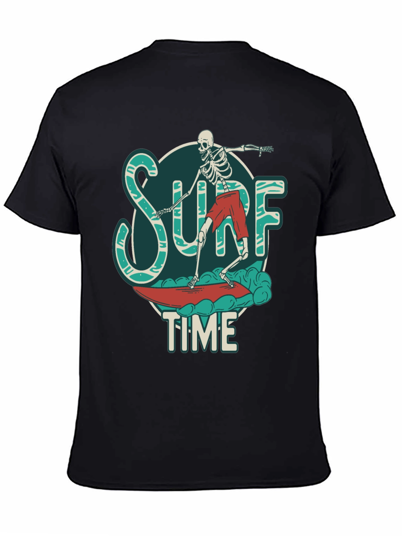 Surf Time Skeleton Graphic Tee