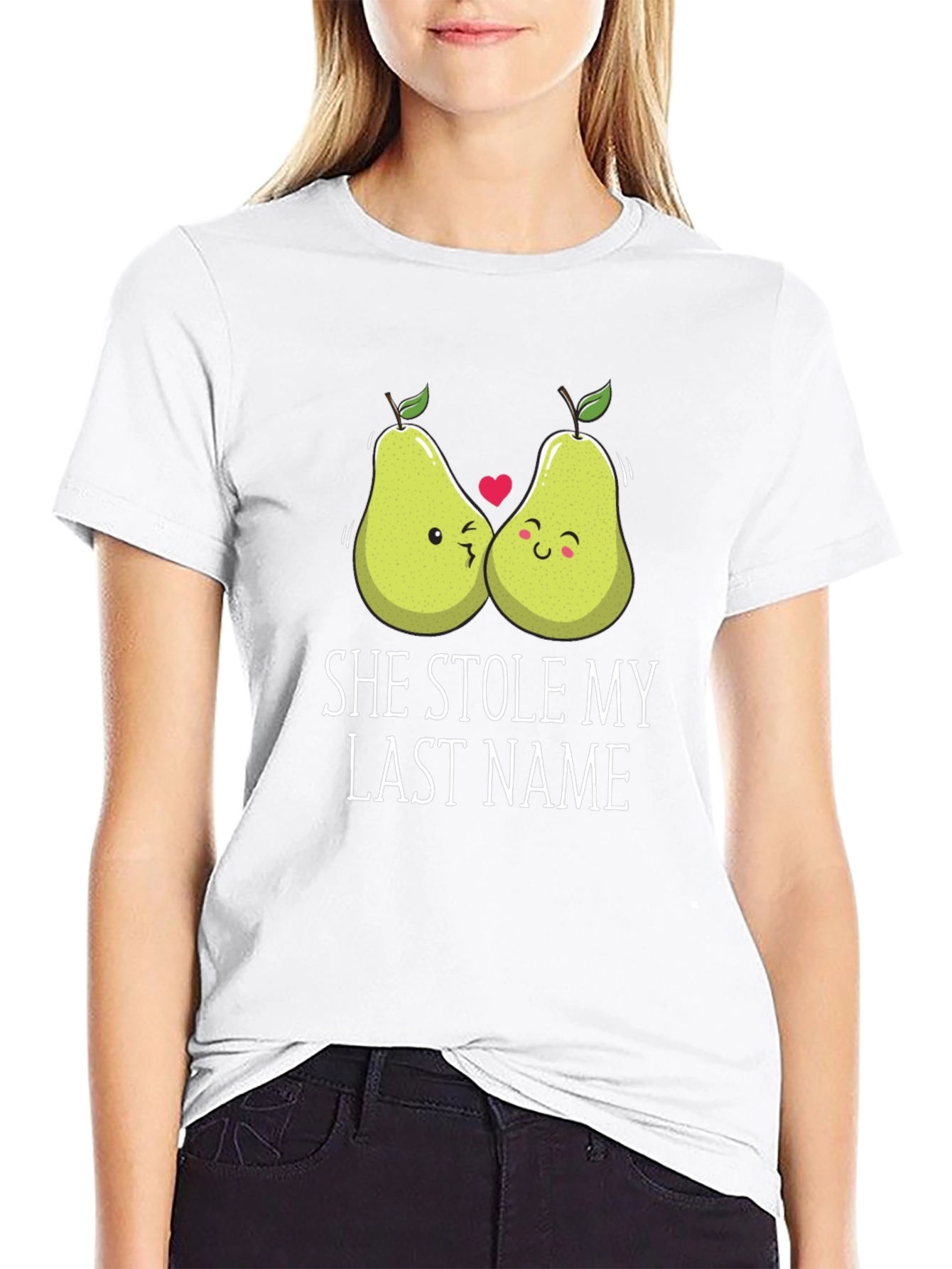 She Stole My Last Name T-Shirt Couple Pears