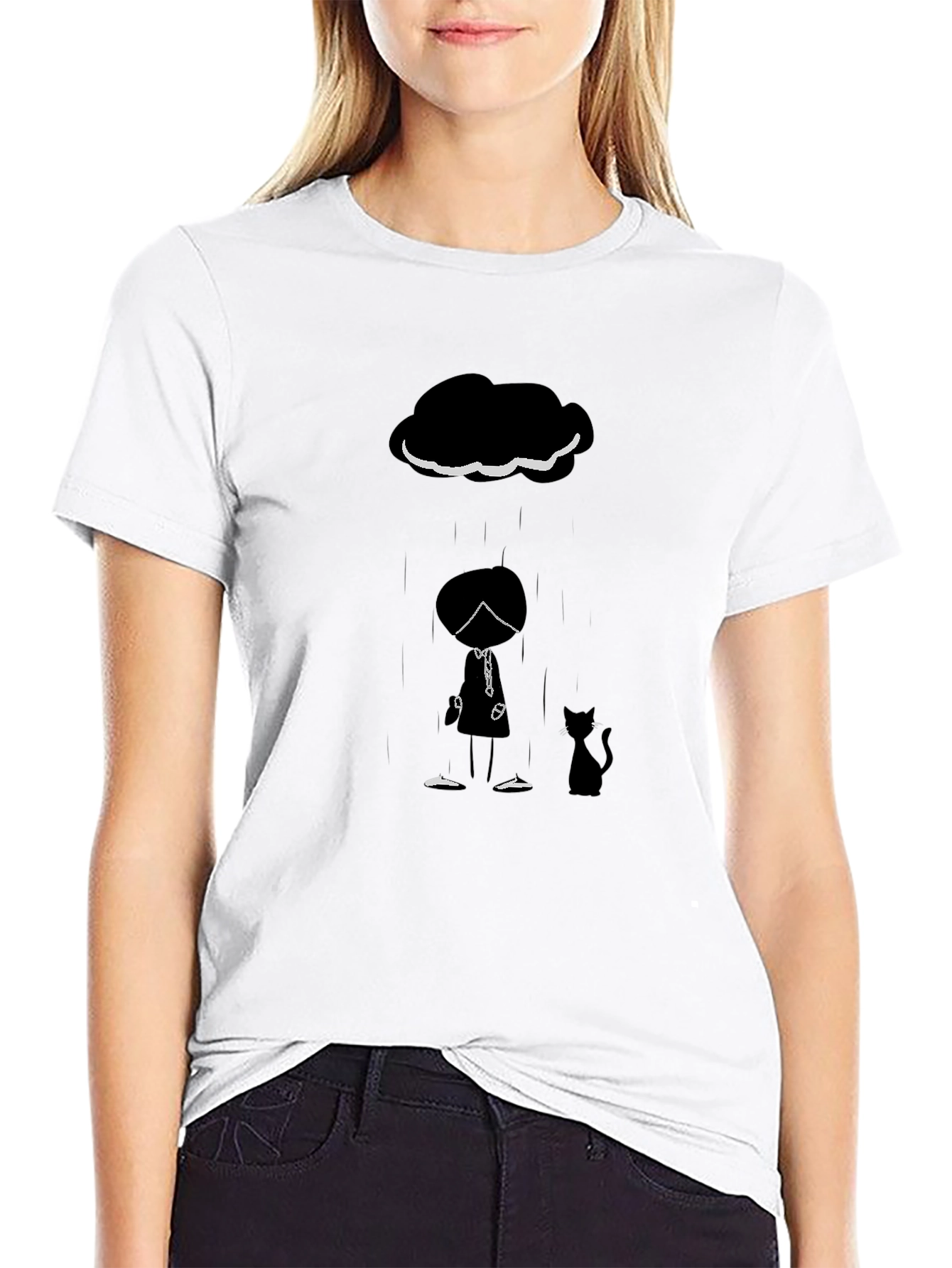 Gloomy Rain Cloud Graphic Tee