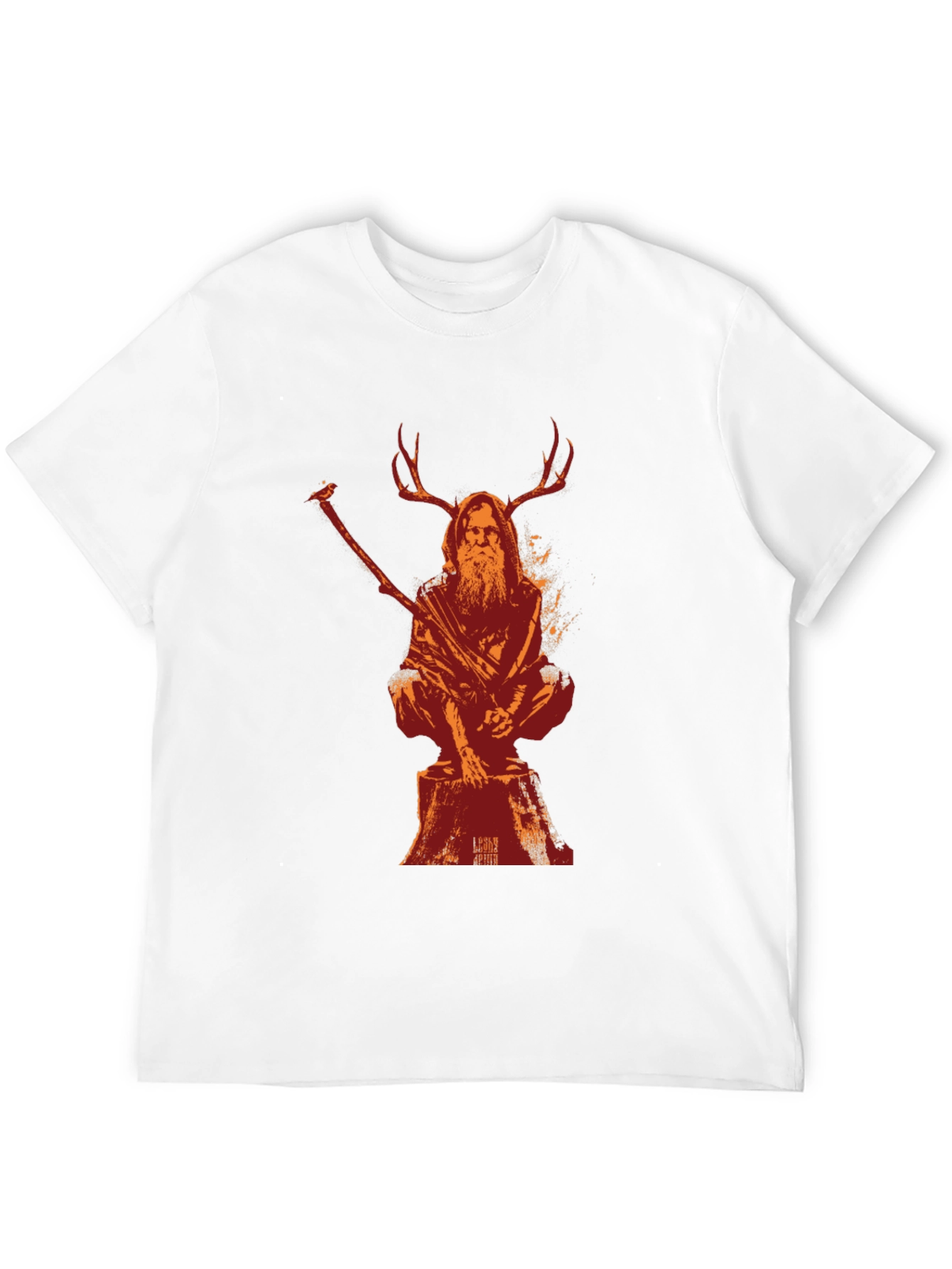 Mystical Druid T-Shirt: Unique Forest Spirit Design