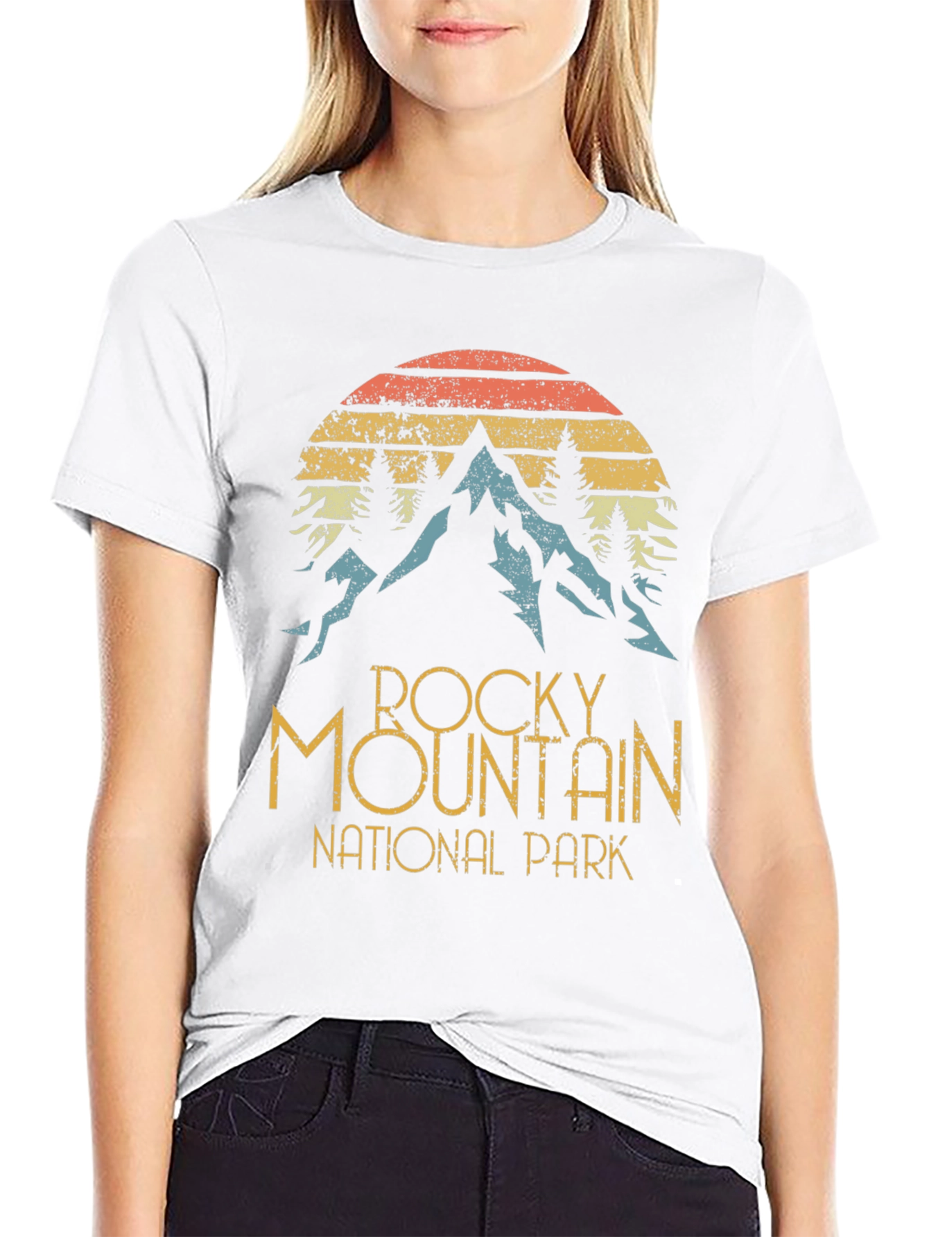 Rocky Mountain National Park Retro T-Shirt