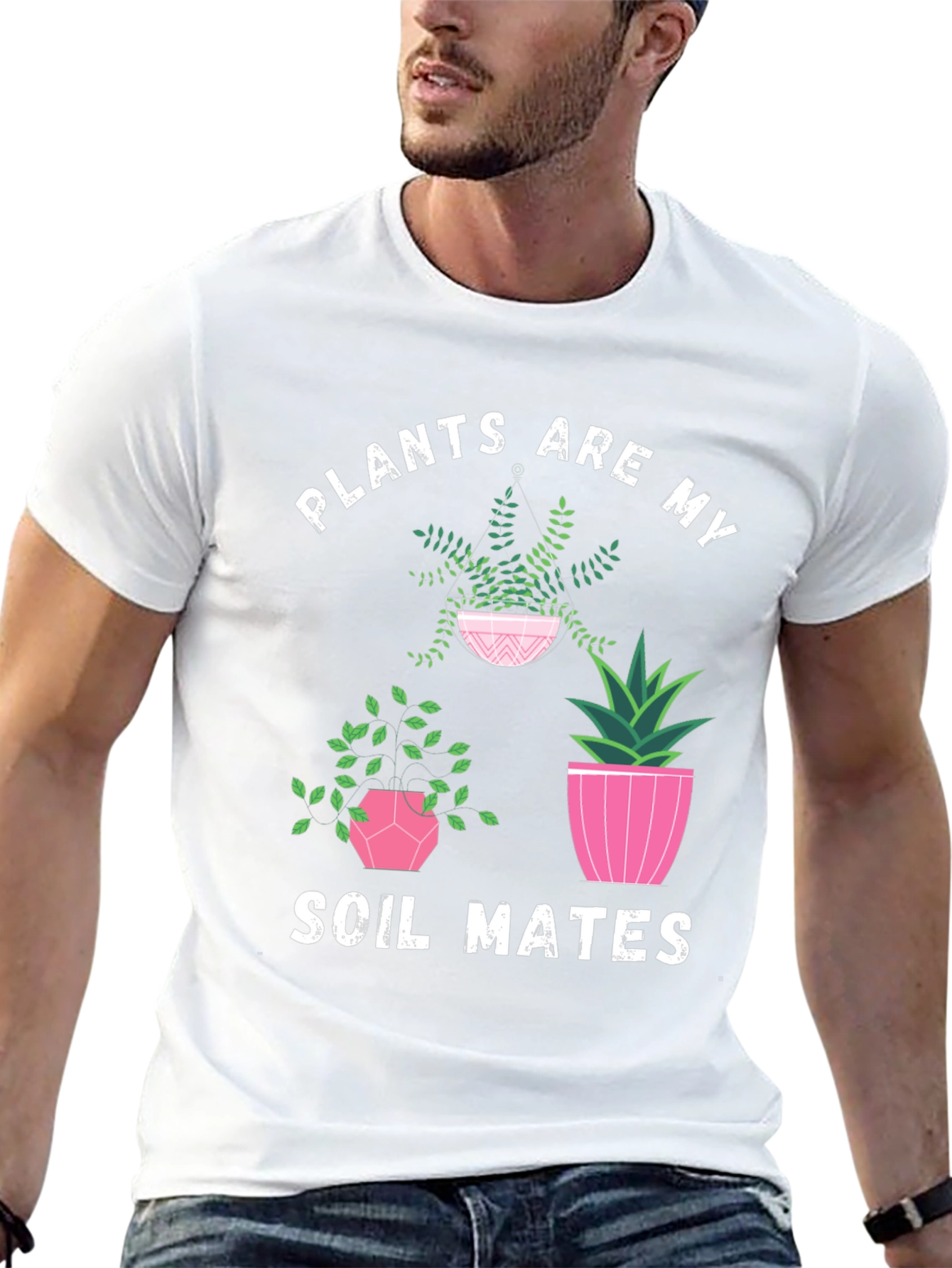 Plants Are My Soil Mates T-Shirt - Black