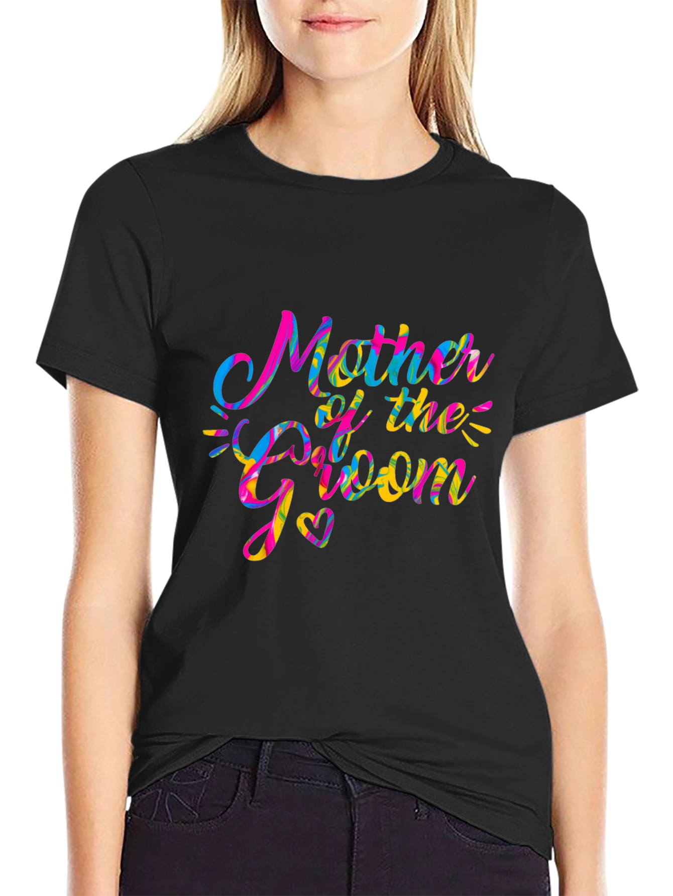Mother of the Groom Black Graphic Tee