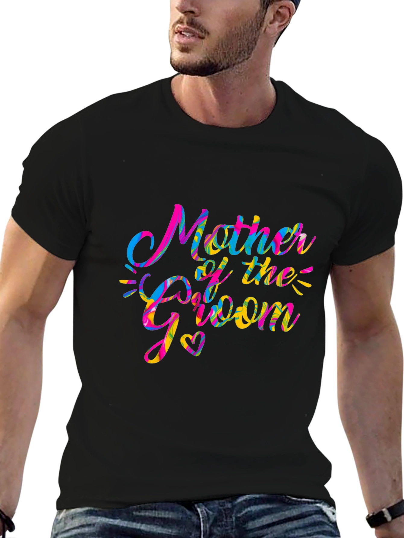 Mother of the Groom Black Graphic Tee