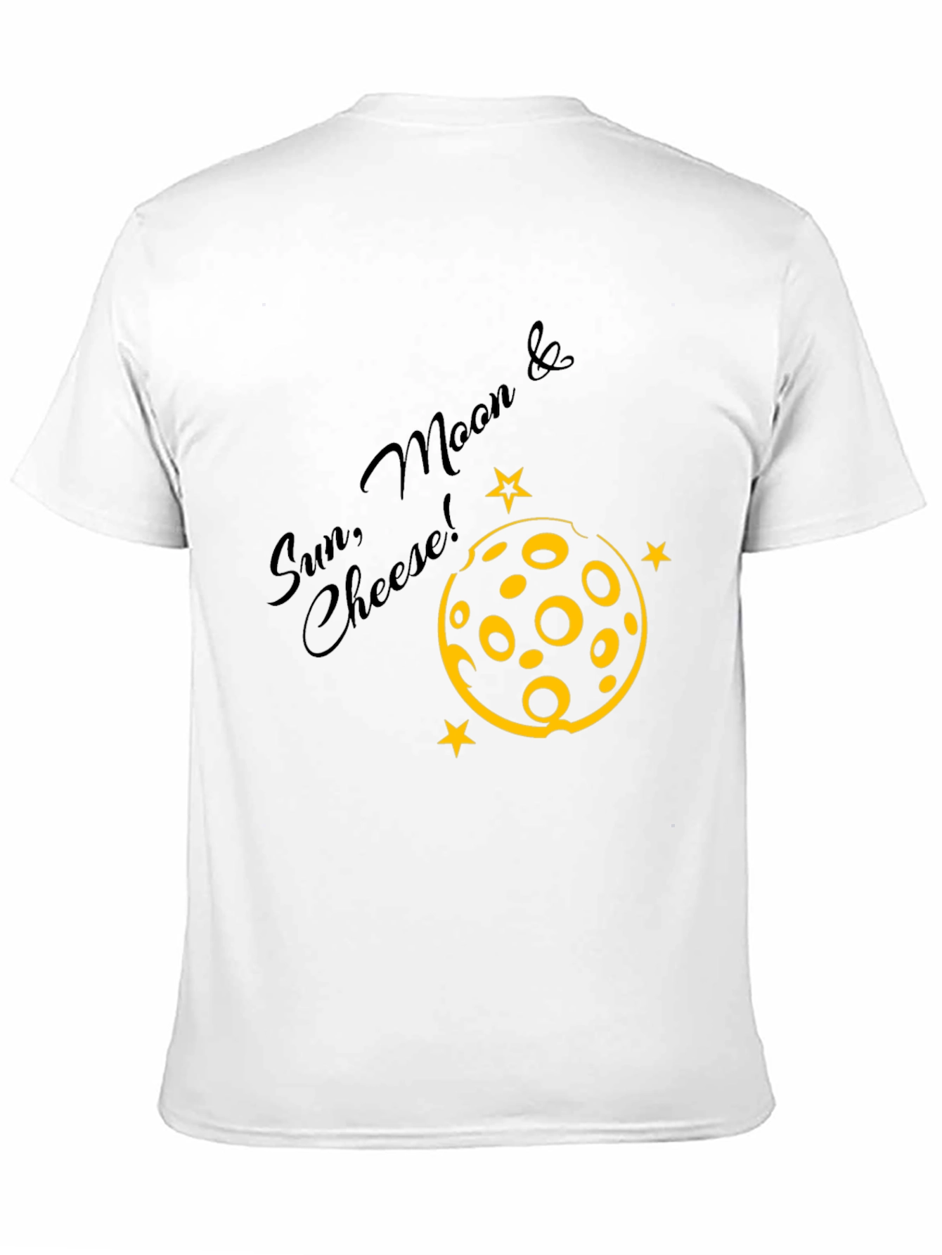 Sun Moon & Cheese Black Graphic Tee
