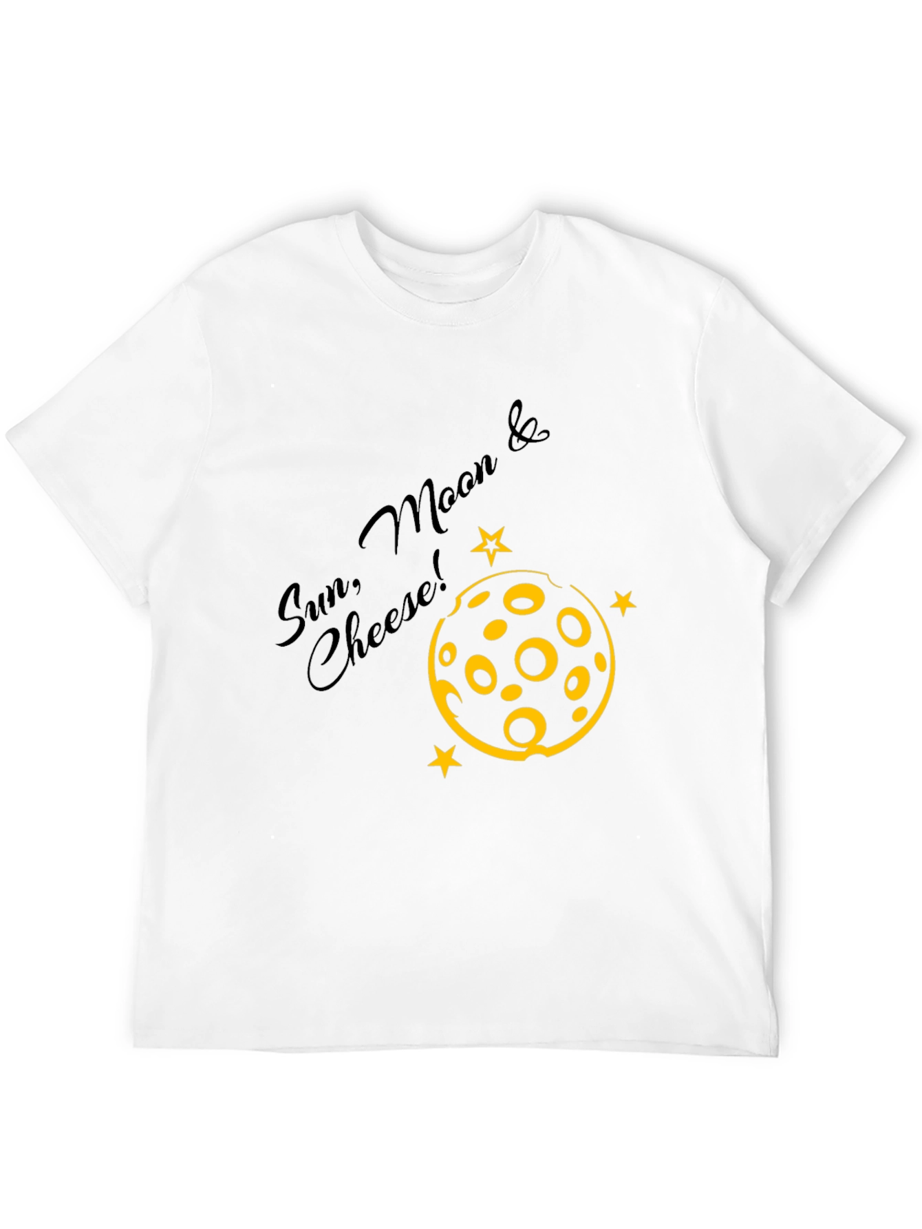 Sun Moon & Cheese Black Graphic Tee