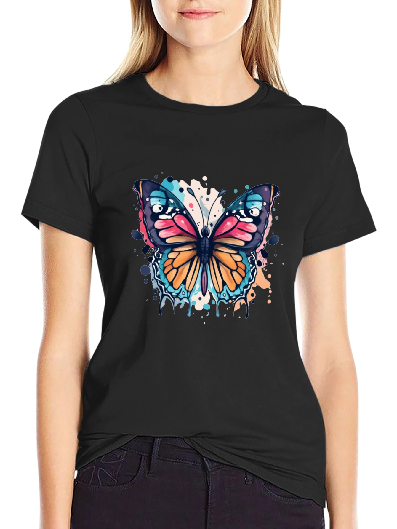 Butterfly Splash T-Shirt - Bold Graphic Tee