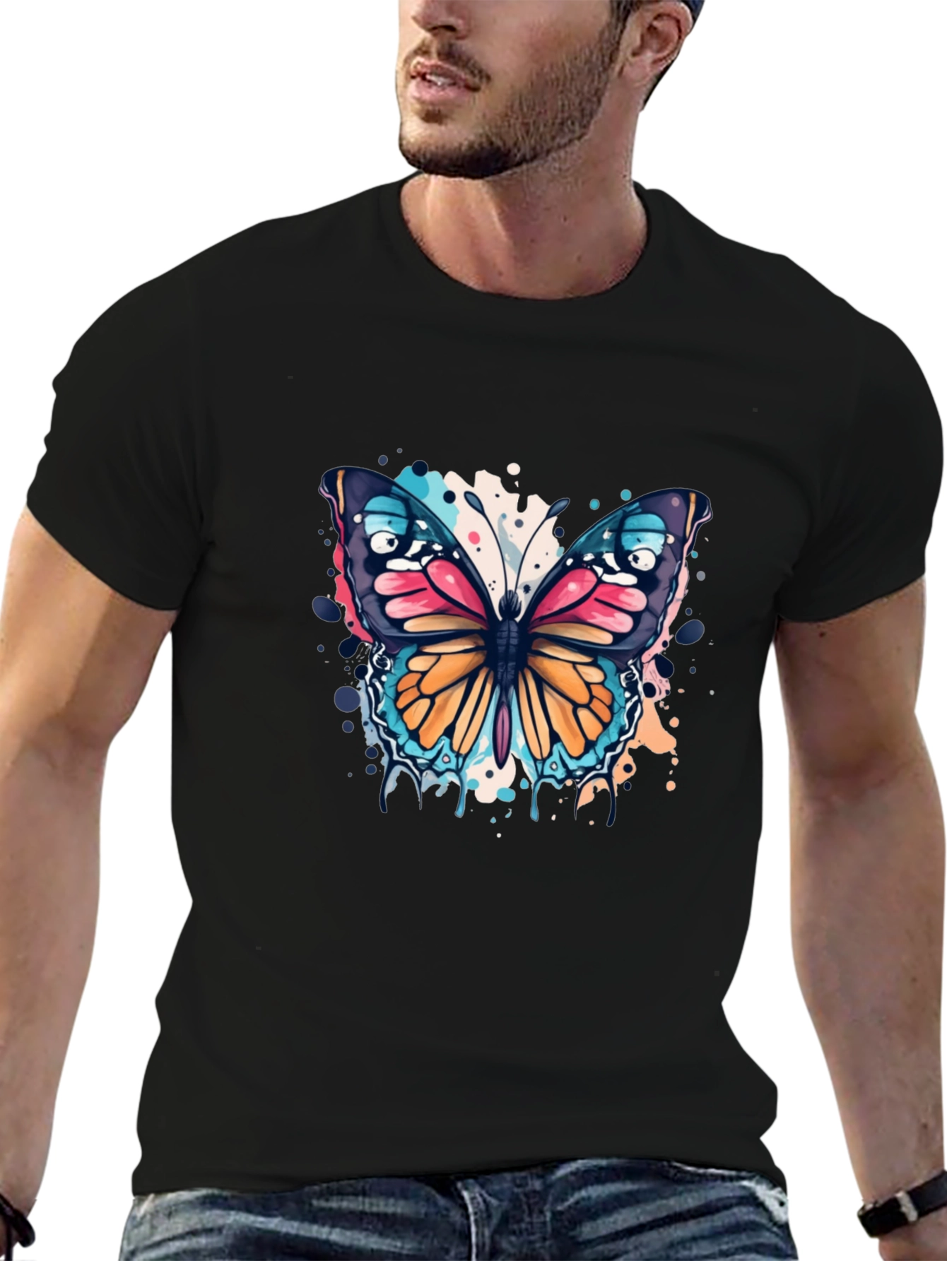 Butterfly Splash T-Shirt - Bold Graphic Tee