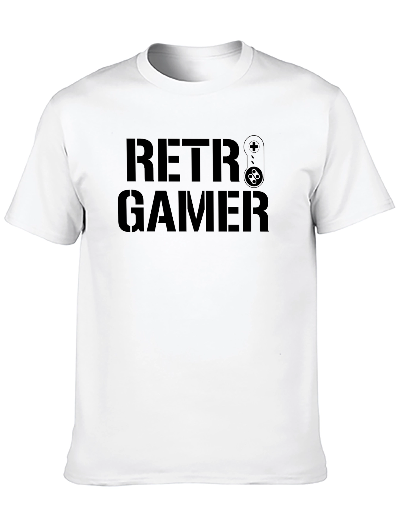 Retro Gamer Black T-Shirt Cool Gift