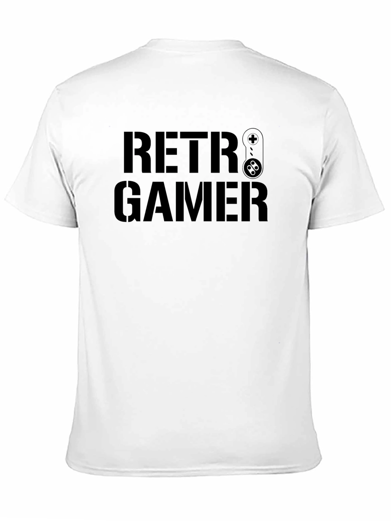 Retro Gamer Black T-Shirt Cool Gift