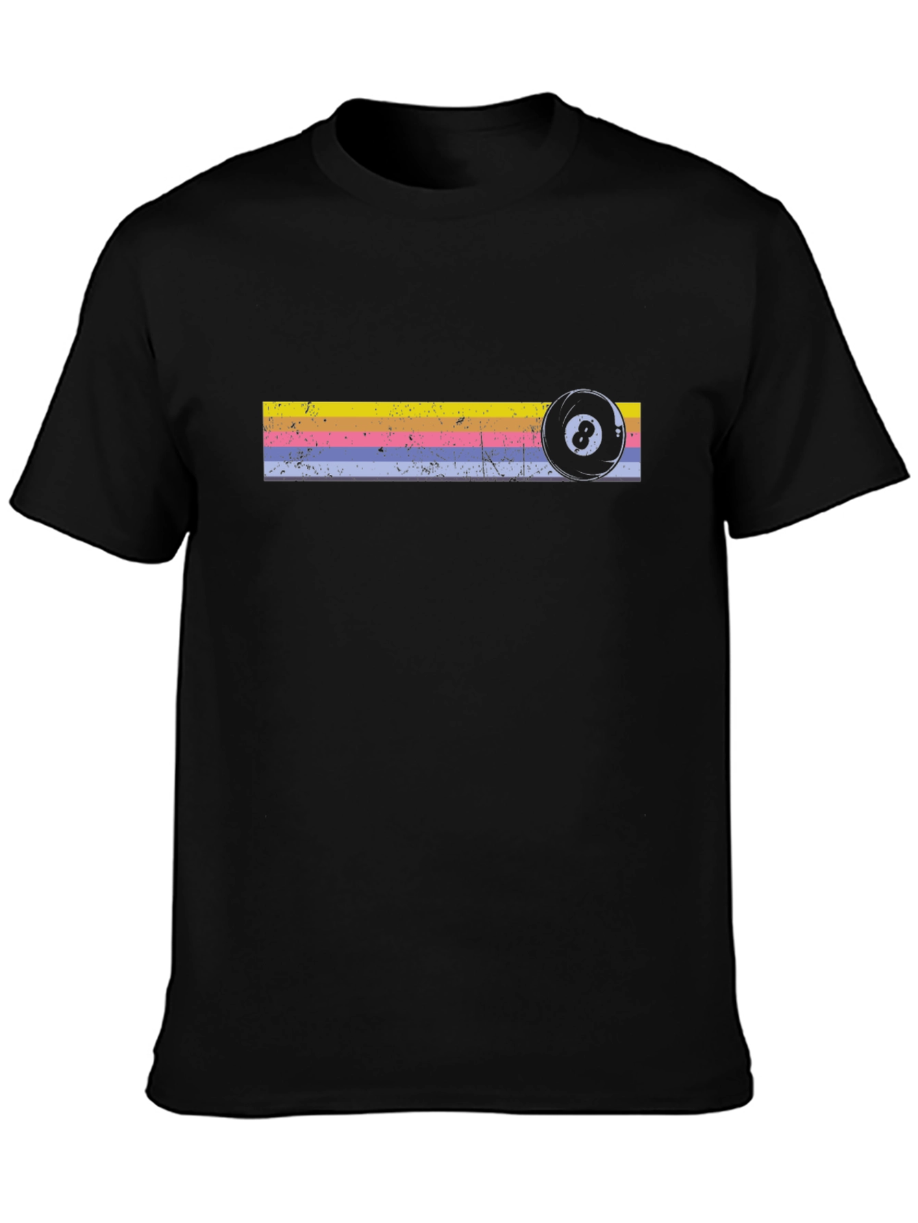 Retro 8 Ball Graphic Tee - Black T-Shirt