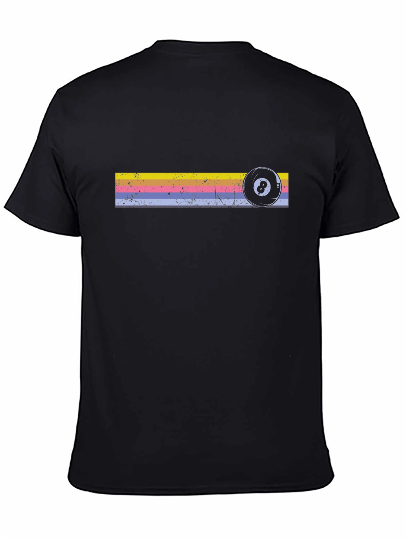 Retro 8 Ball Graphic Tee - Black T-Shirt