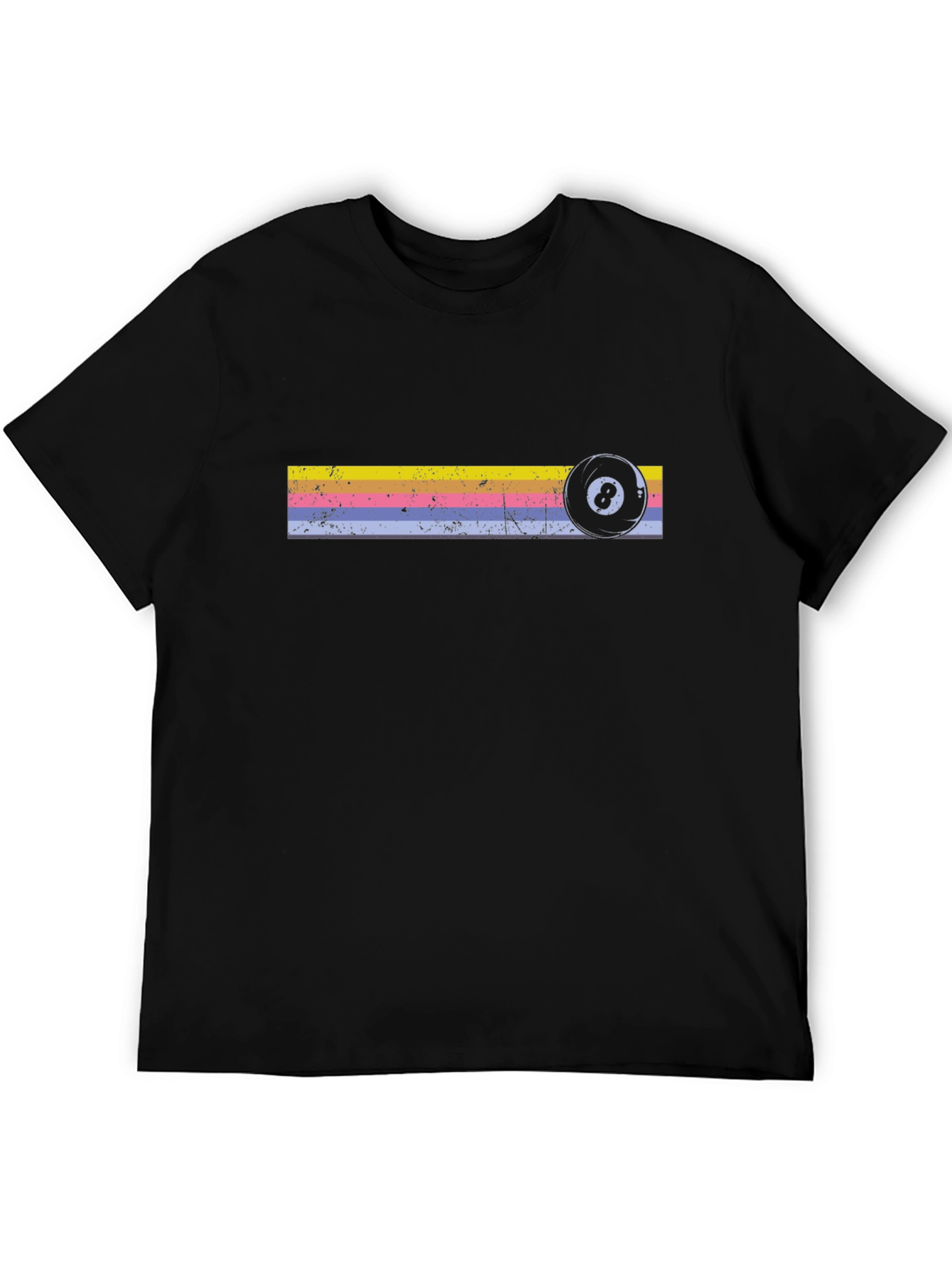 Retro 8 Ball Graphic Tee - Black T-Shirt