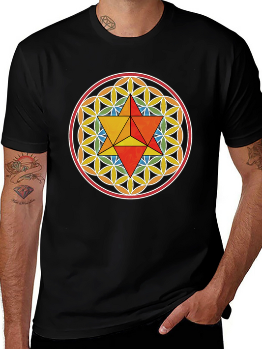 Merkaba Flower of Life Graphic Tee