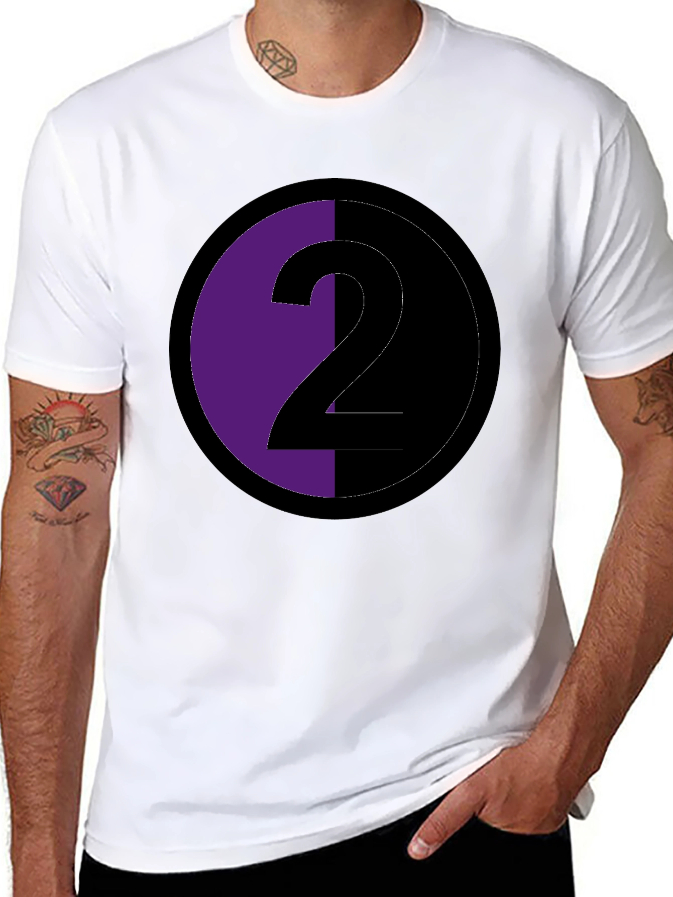 Modern Number Two Graphic T-Shirt