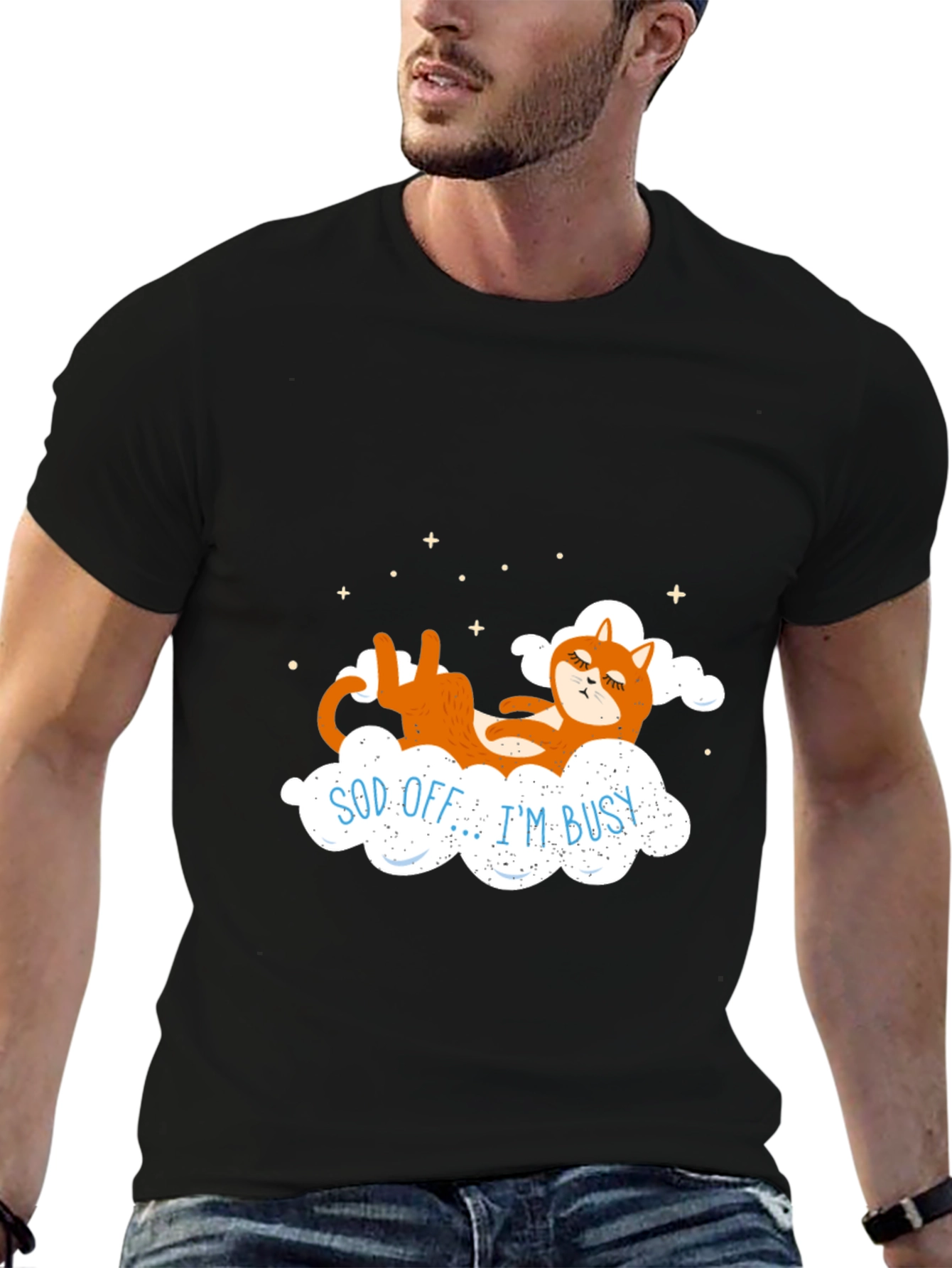 Sod Off Im Busy Funny Cat T-Shirt