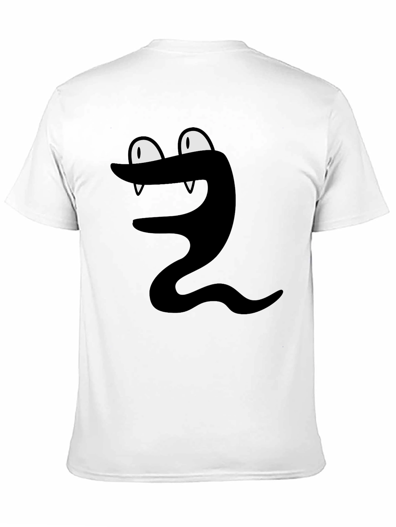 Black Snake Cartoon Graphic T-Shirt