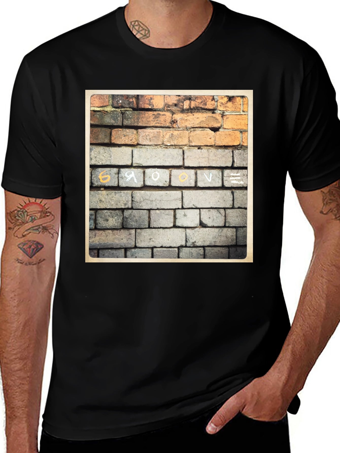 Brick Wall Graphic Tee - Unique Streetwear