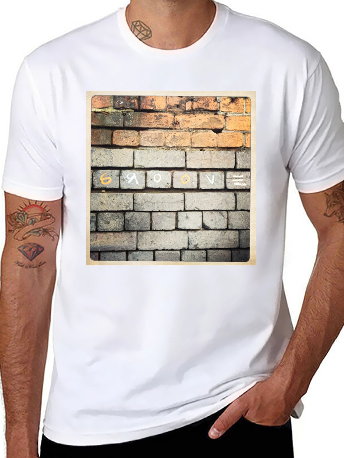 Brick Wall Graphic Tee - Unique Streetwear