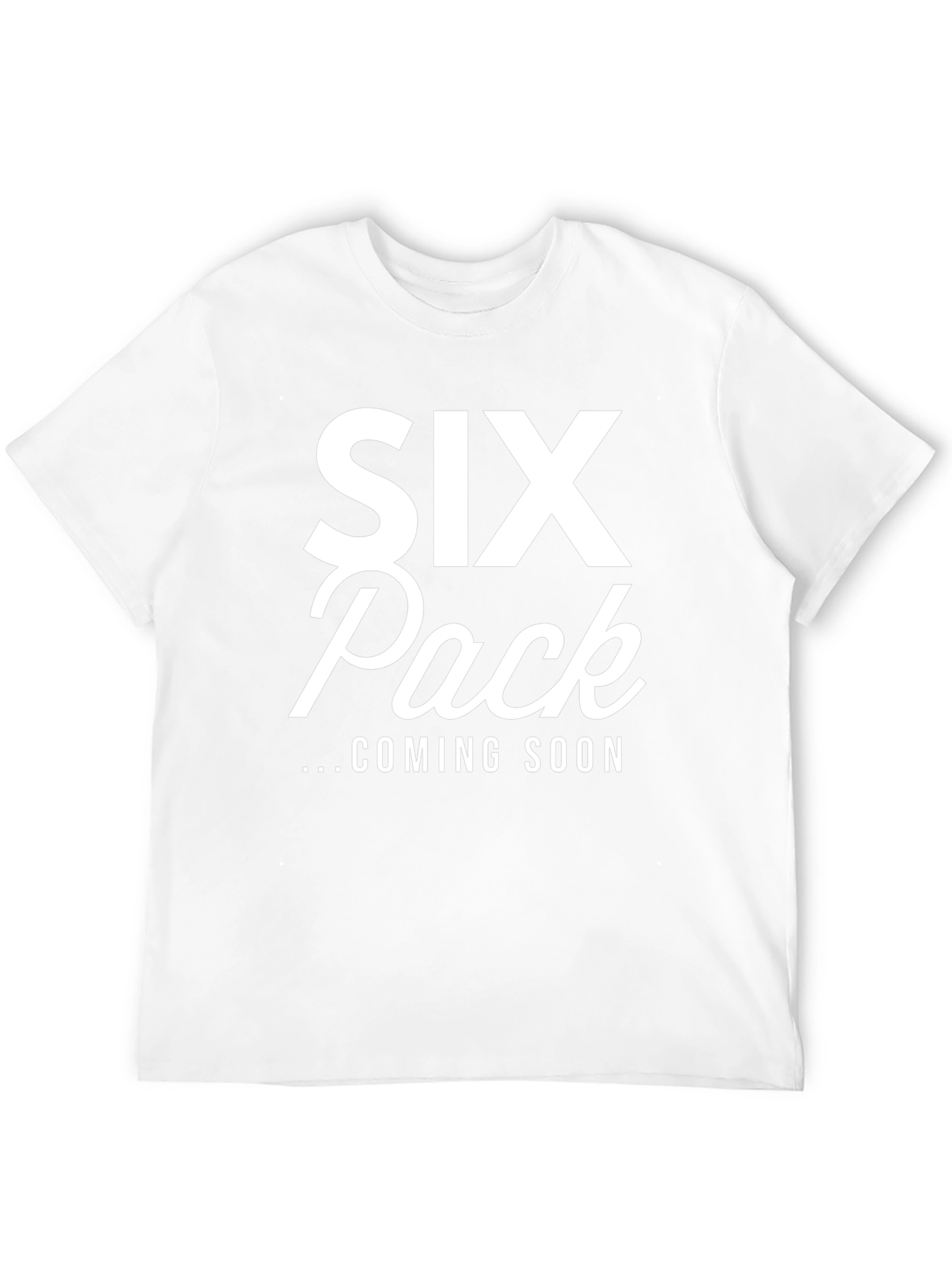 Six Pack Coming Soon Black T-Shirt