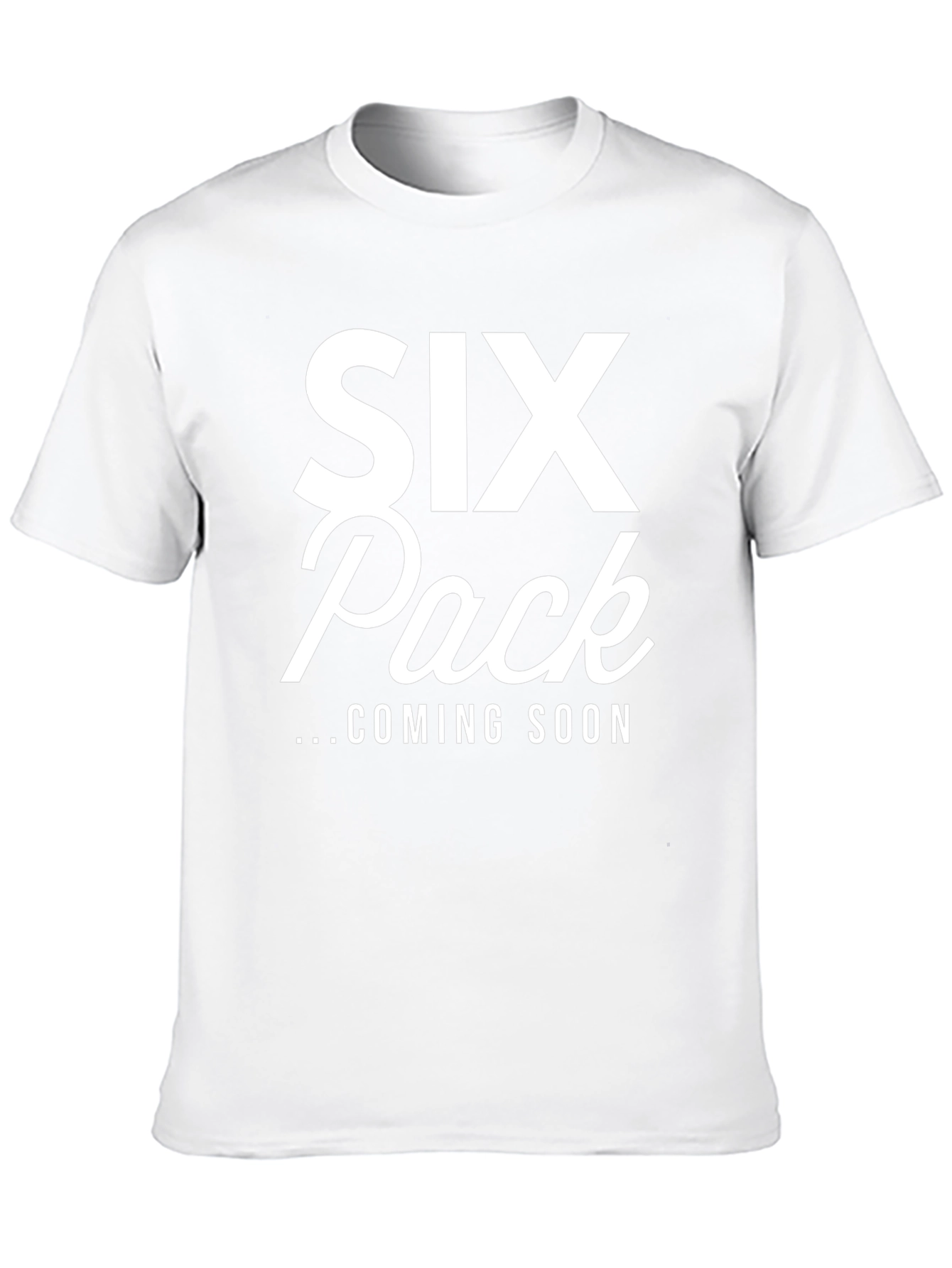 Six Pack Coming Soon Black T-Shirt