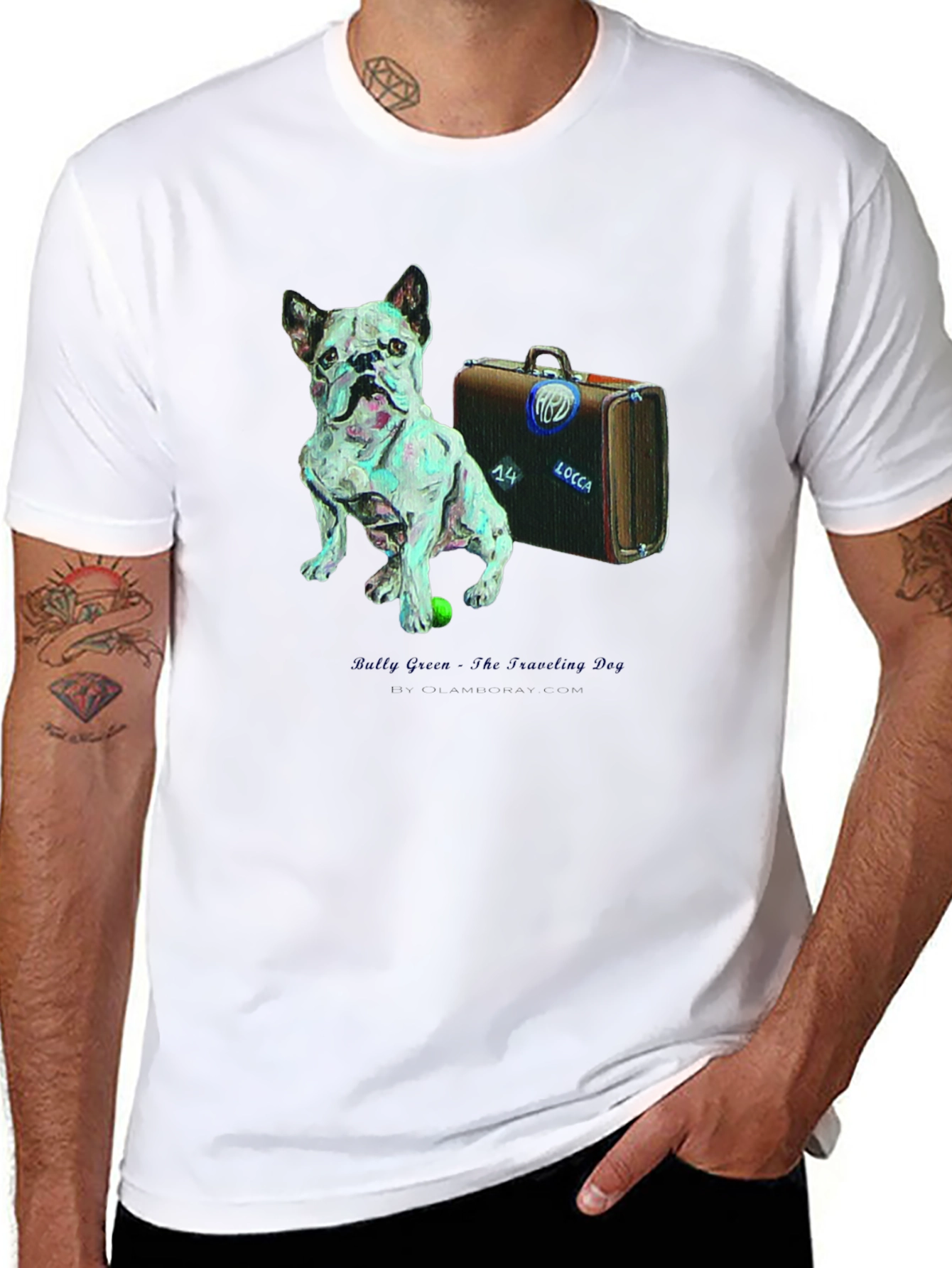 Dog & Suitcase Graphic Tee - The Traveling Dog