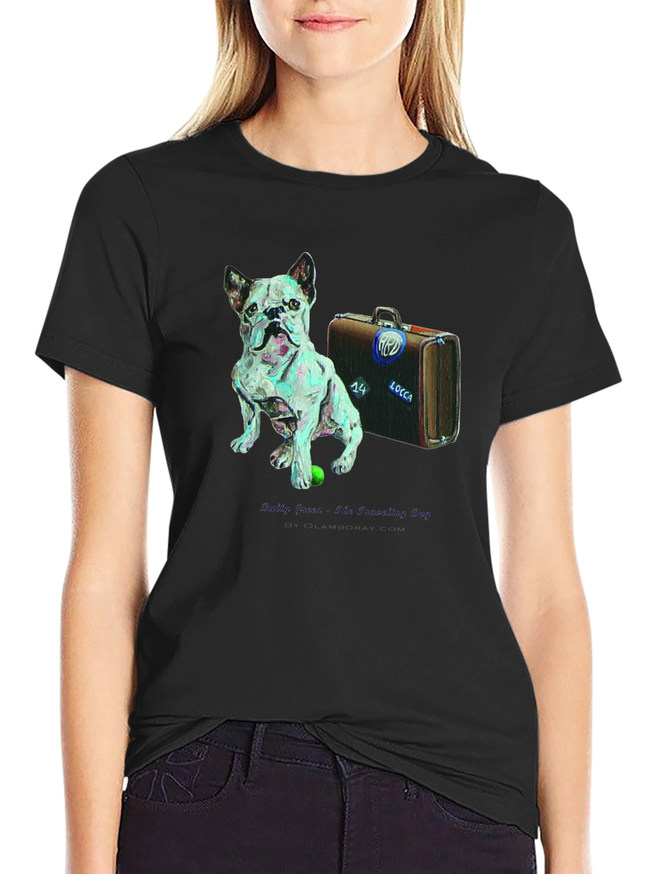 Dog & Suitcase Graphic Tee - The Traveling Dog