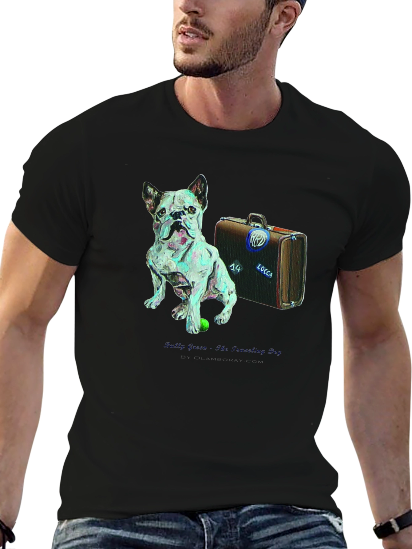 Dog & Suitcase Graphic Tee - The Traveling Dog