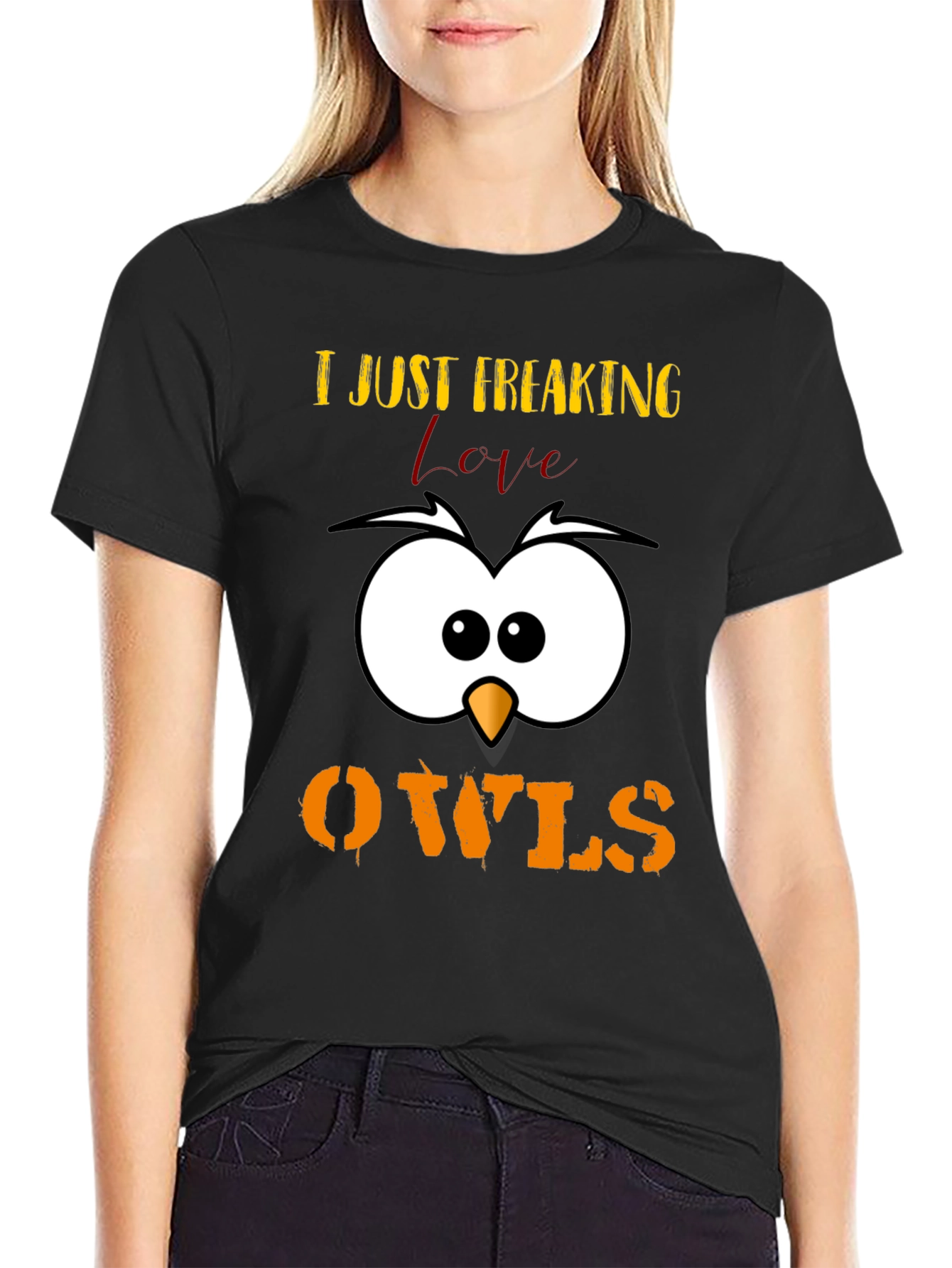 I Just Freaking Love Owls T-Shirt Cute Animal Tee
