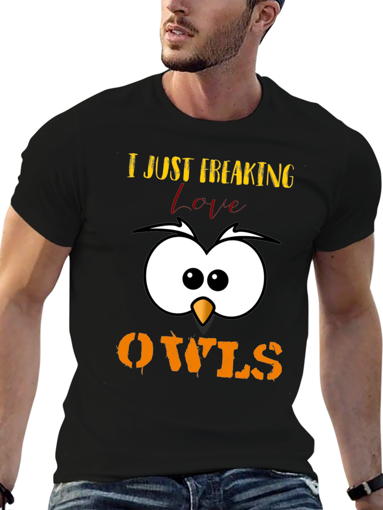 I Just Freaking Love Owls T-Shirt Cute Animal Tee