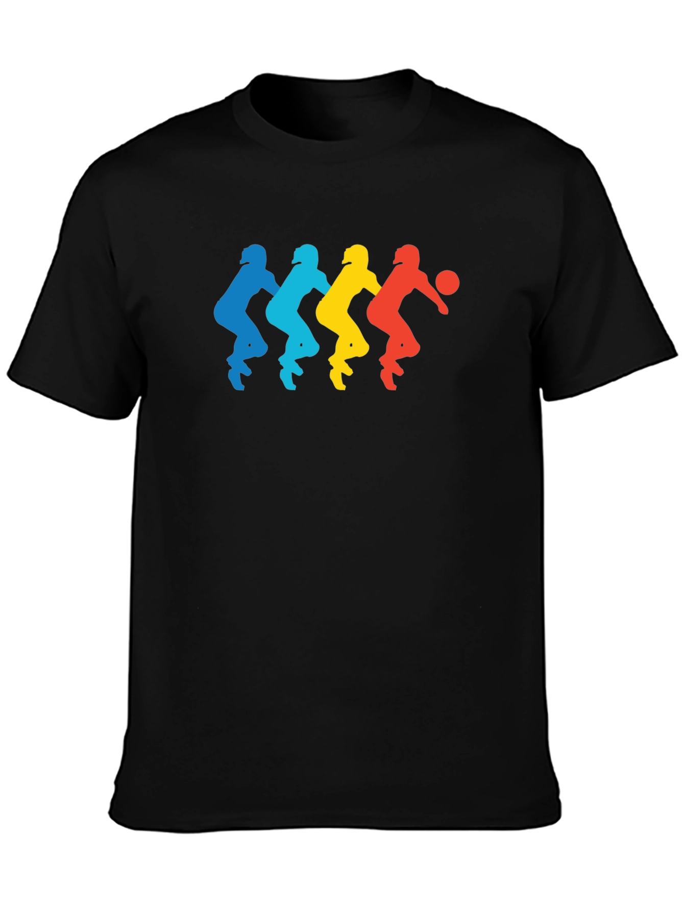 Retro Basketball Player Silhouette Graphic Tee