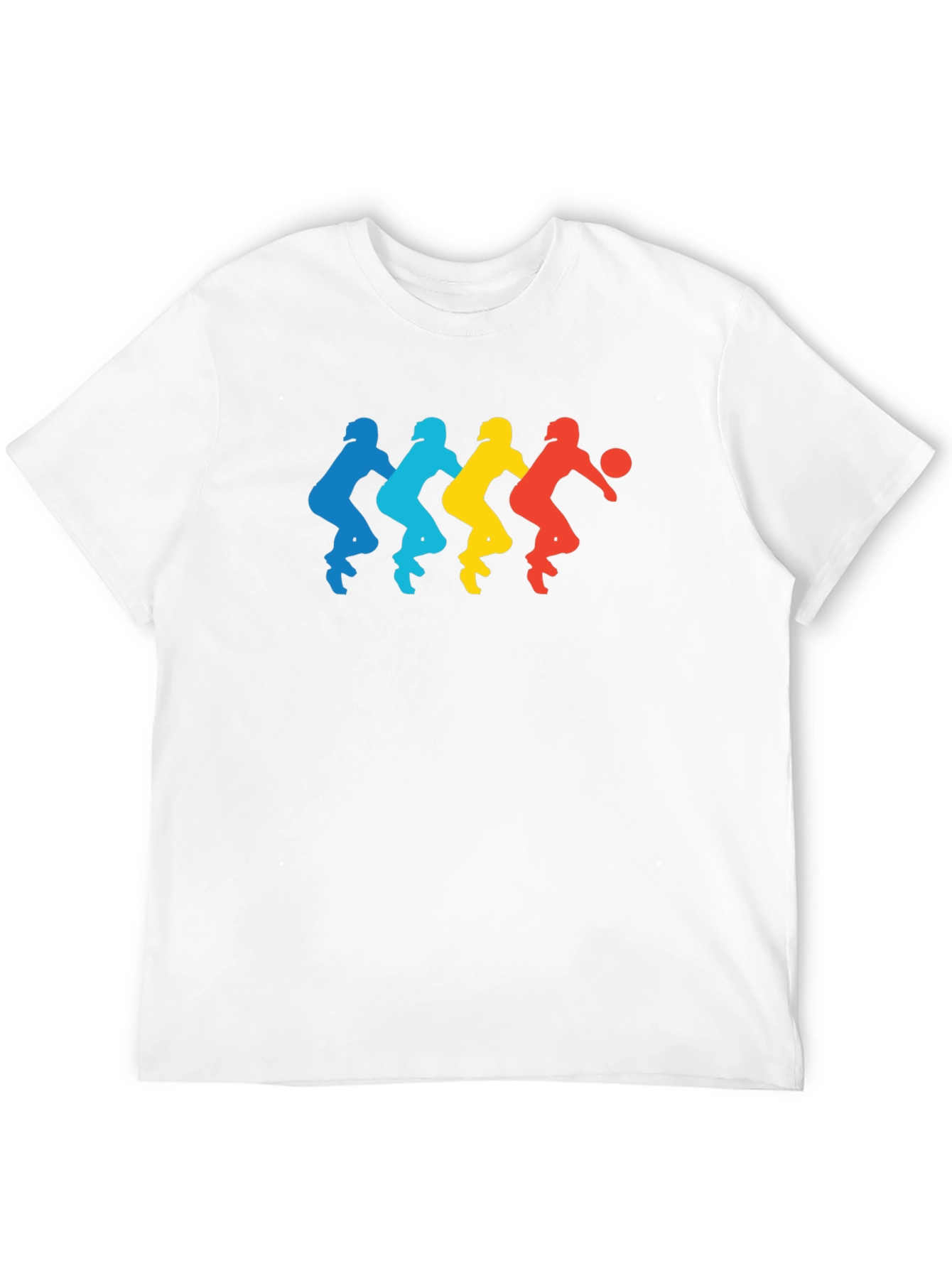 Retro Basketball Player Silhouette Graphic Tee