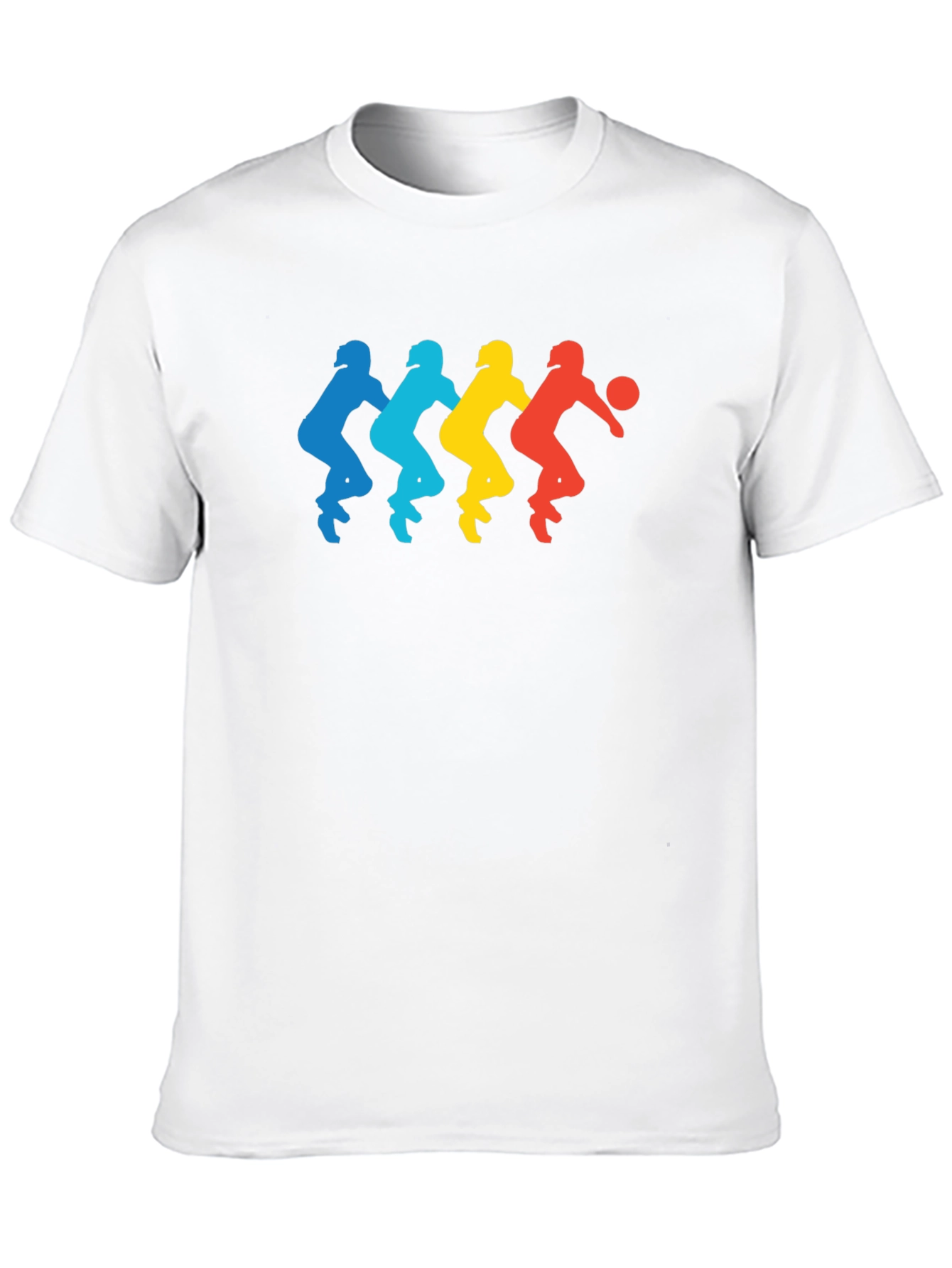 Retro Basketball Player Silhouette Graphic Tee