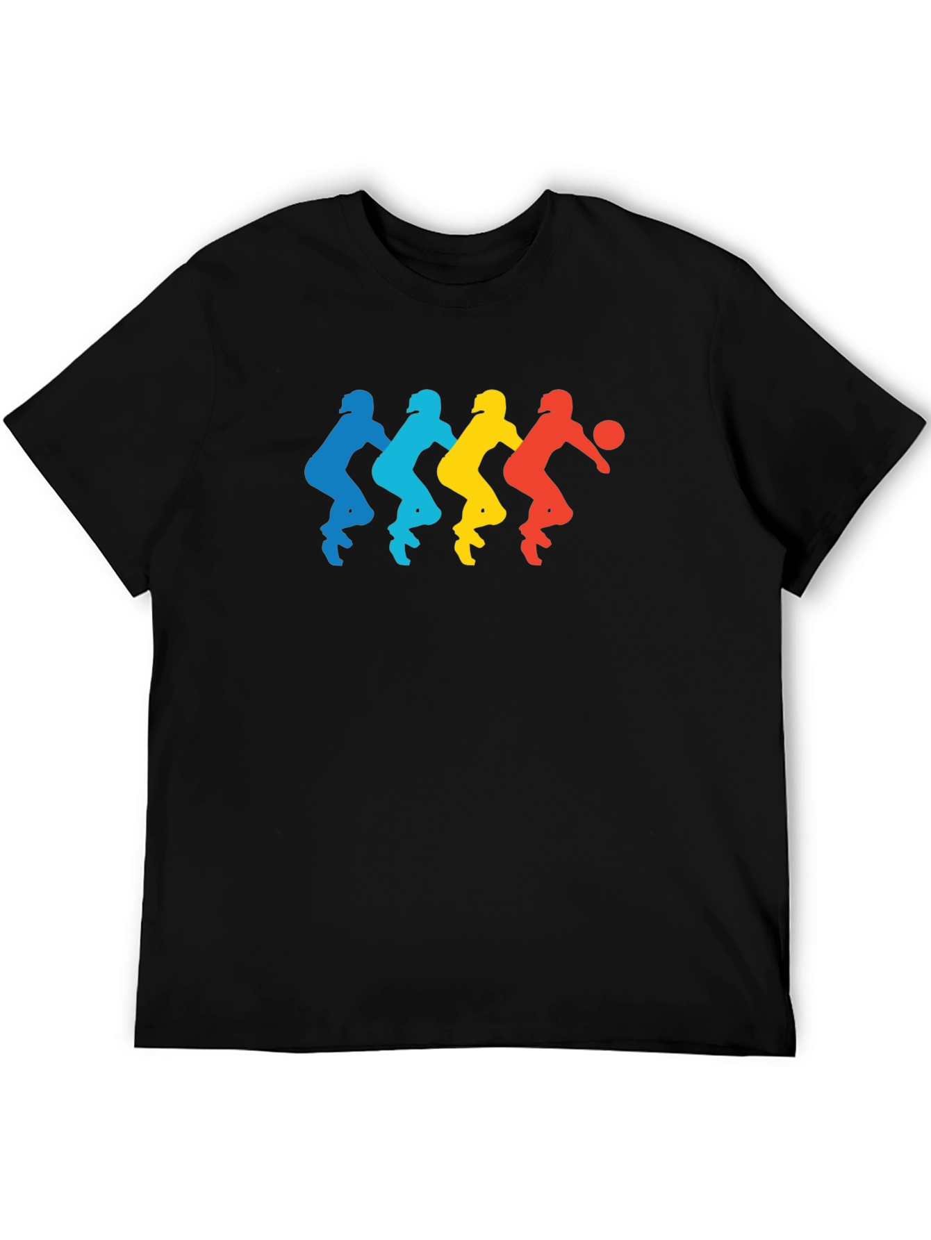 Retro Basketball Player Silhouette Graphic Tee