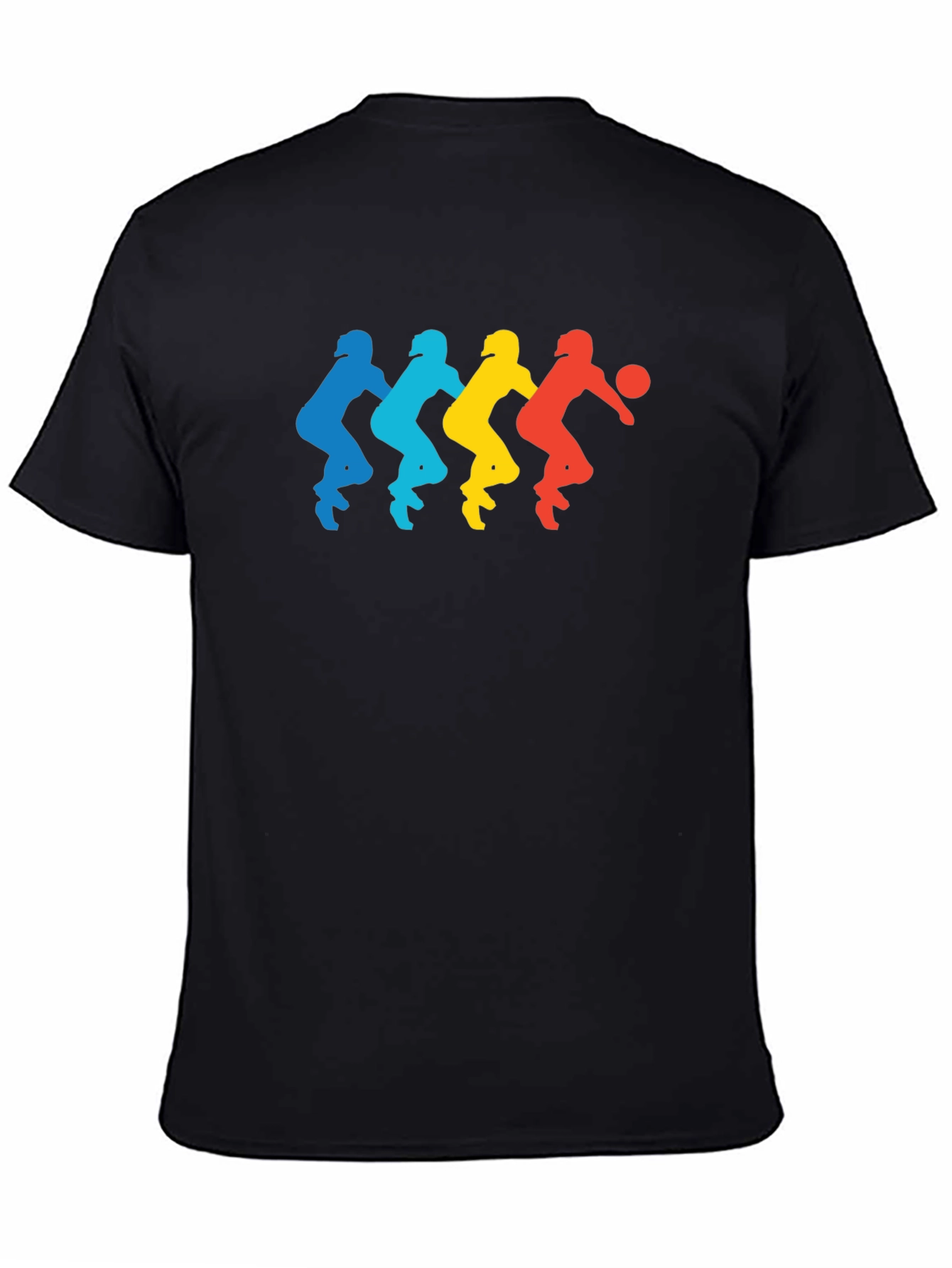 Retro Basketball Player Silhouette Graphic Tee