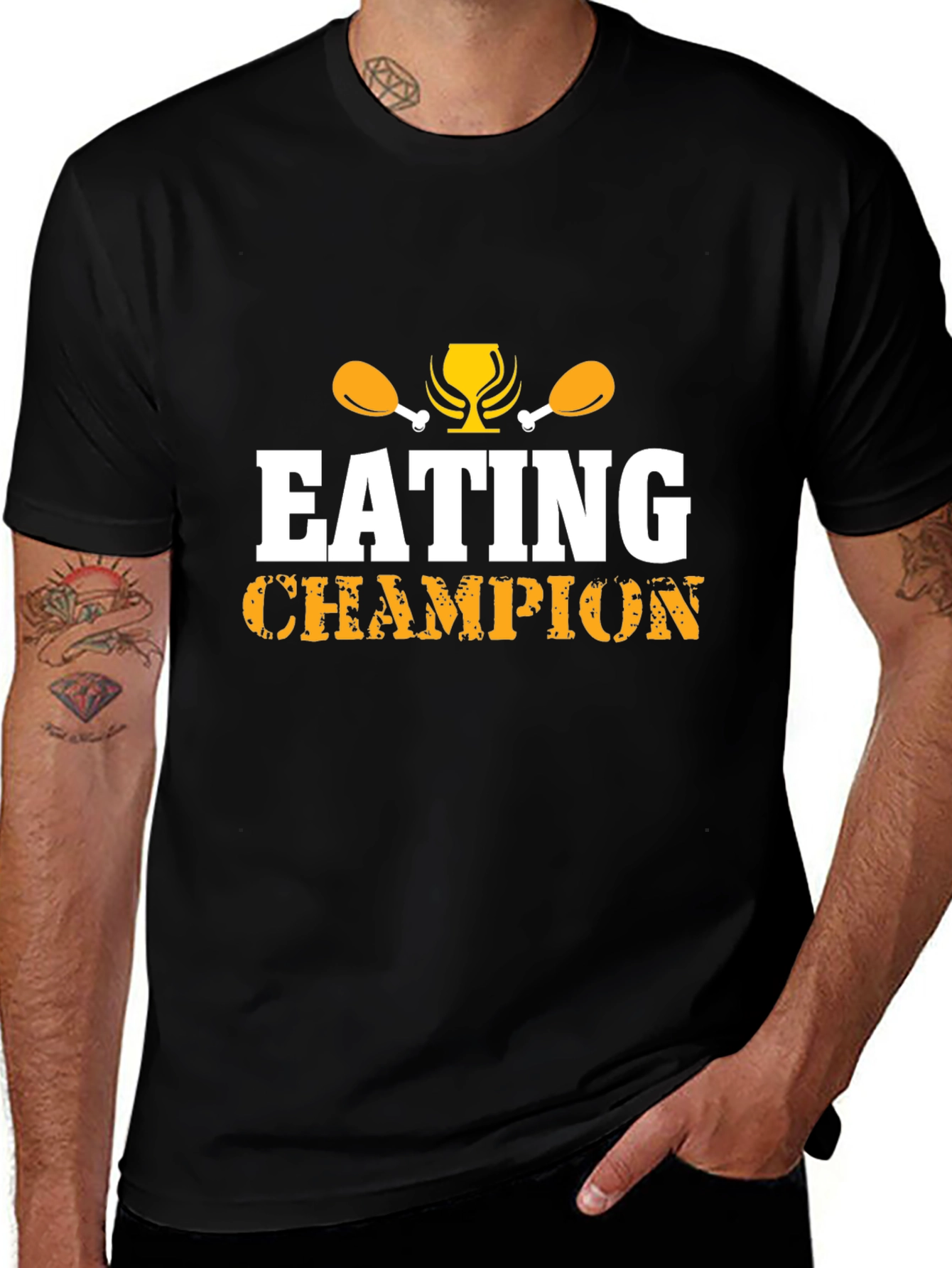 Eating Champion Graphic T-Shirt - Foodie Tee