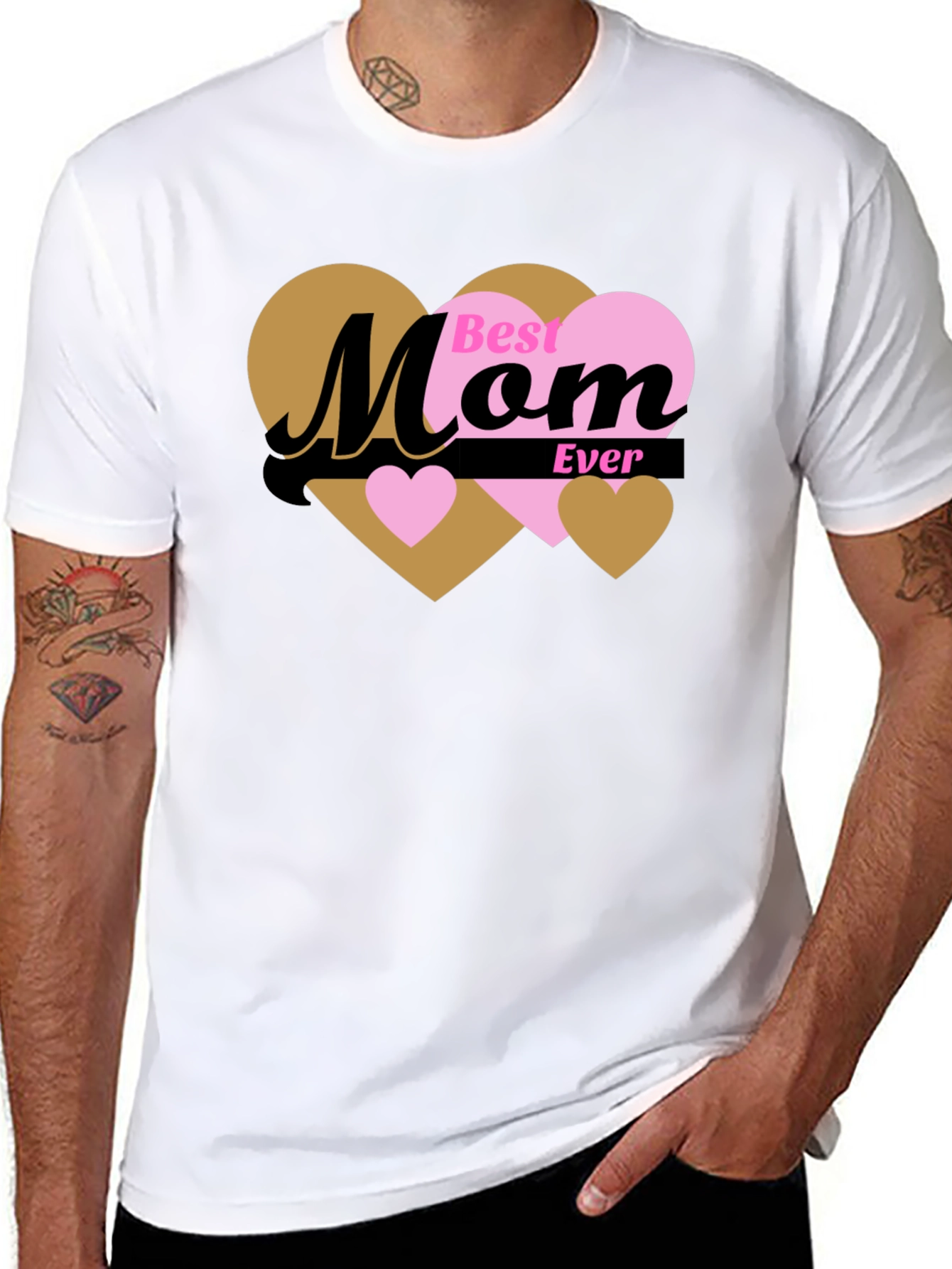 Best Mom Ever T-Shirt - Heart Design