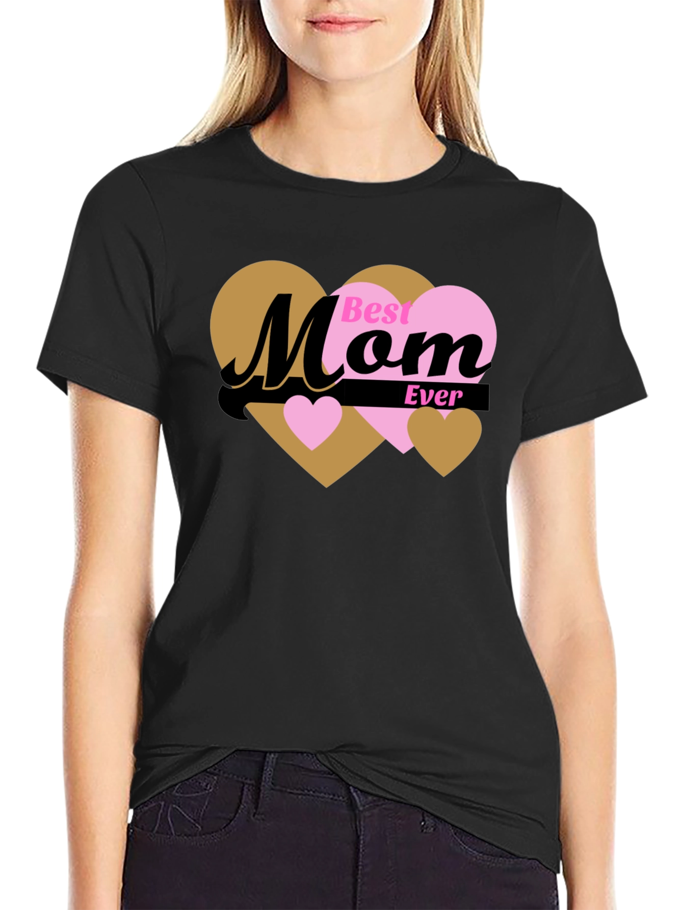 Best Mom Ever T-Shirt - Heart Design