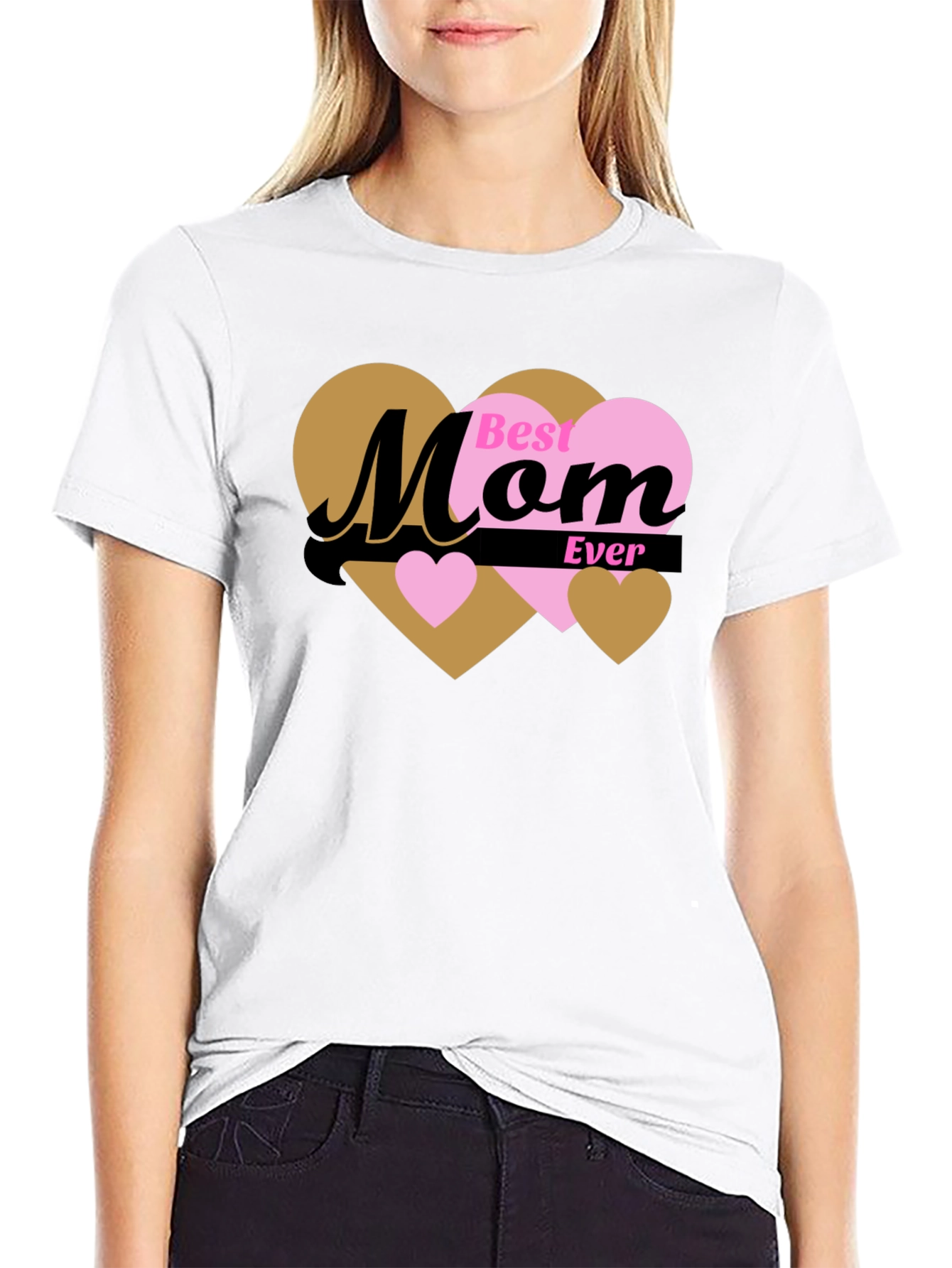 Best Mom Ever T-Shirt - Heart Design
