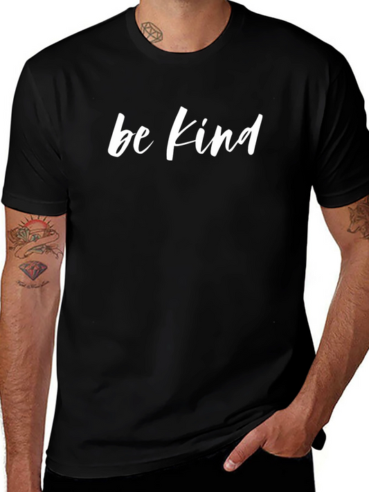 Be Kind Graphic Tee -  Casual Black T-Shirt