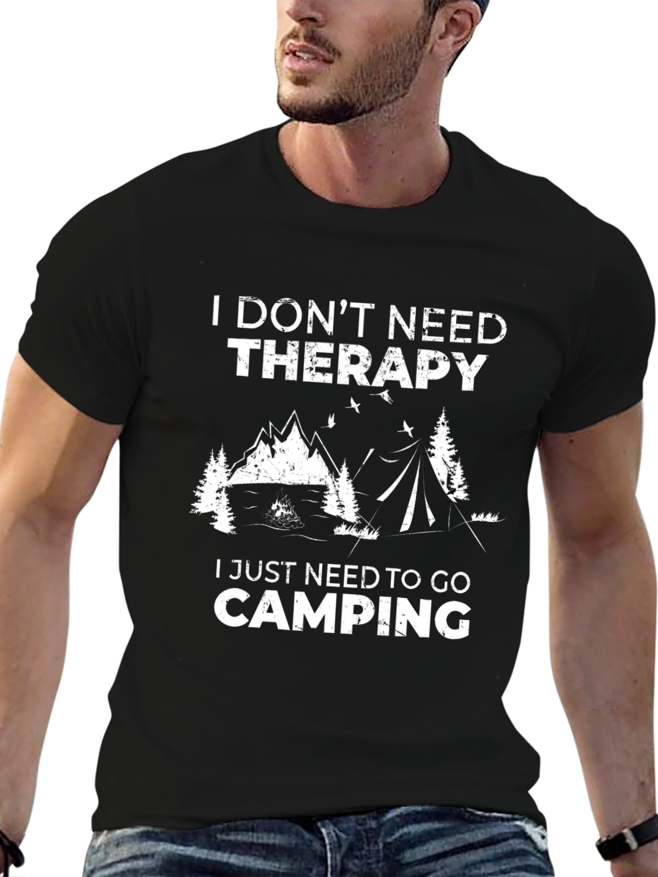 Camping Therapy T-Shirt - Nature Lover Tee