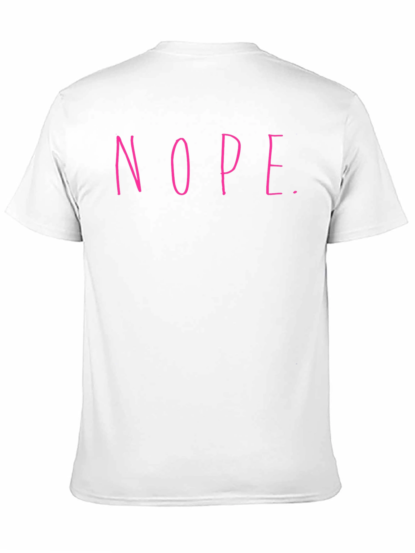 Nope Graphic Tee - Casual Slogan T-Shirt