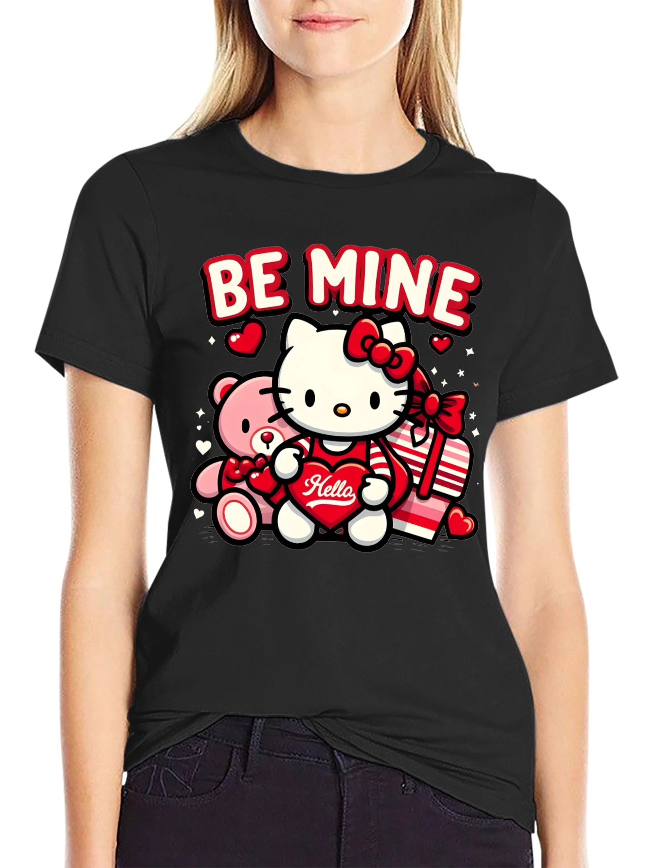 Be Mine Hello Kitty Valentines Day T-Shirt