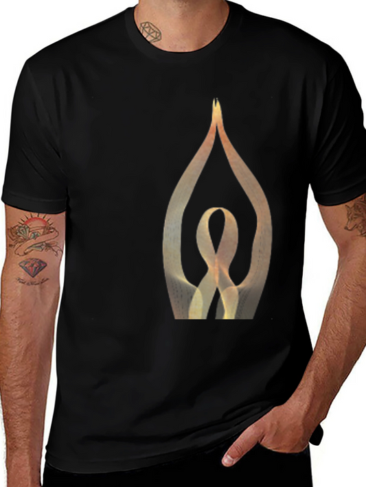 Yoga Pose Graphic Black T-Shirt