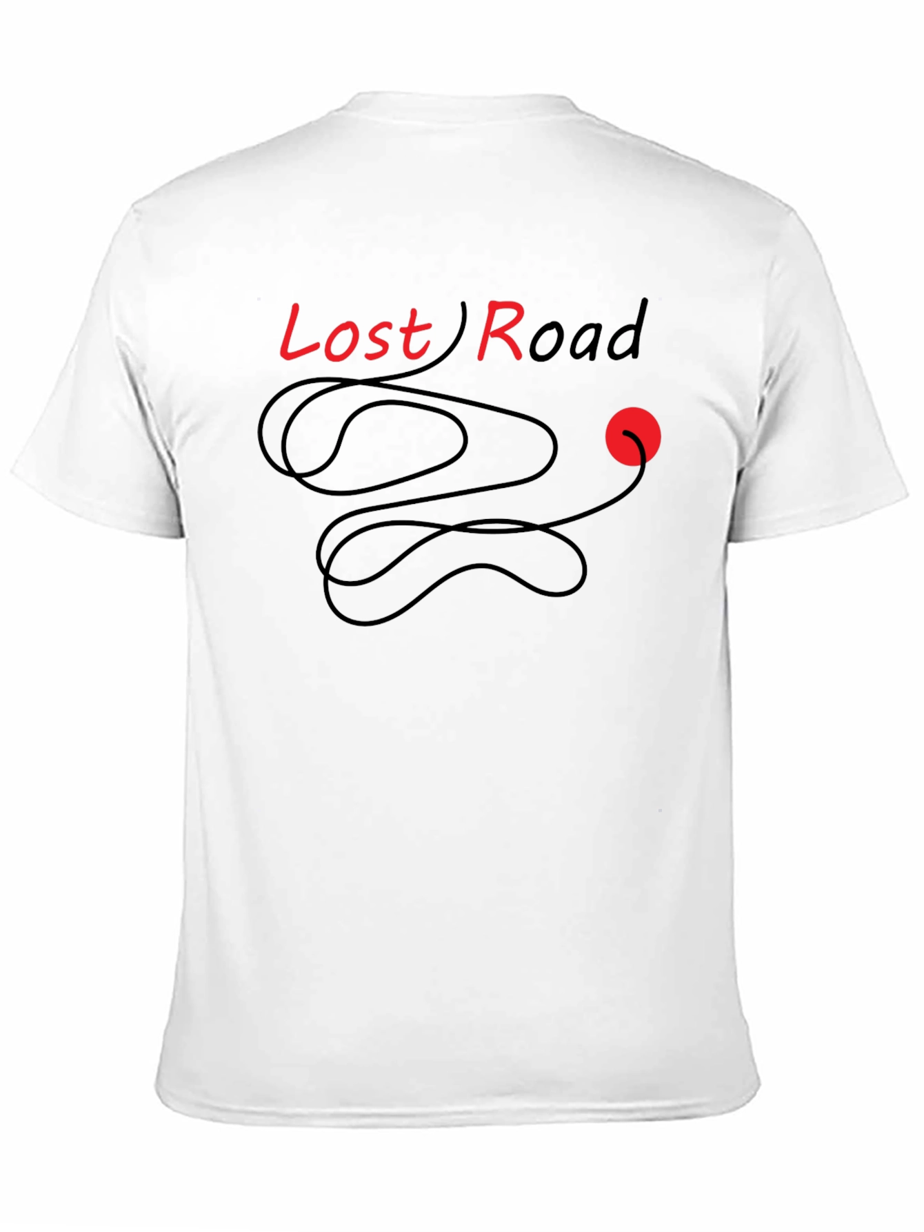 Lost Road Graphic Tee - Stylish Black Cotton T-Shirt