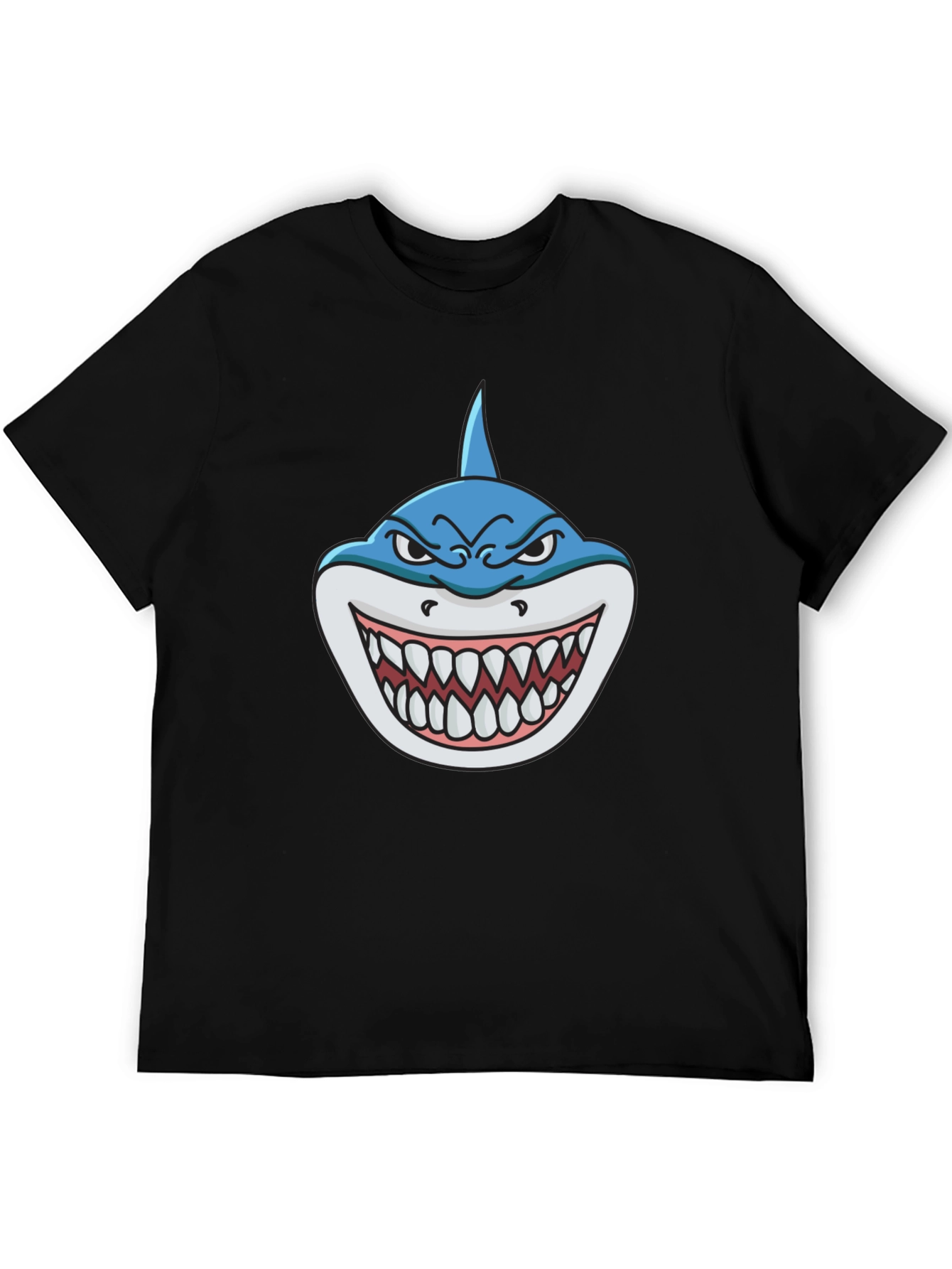 Shark Attack Graphic Tee - Mens Black T-Shirt