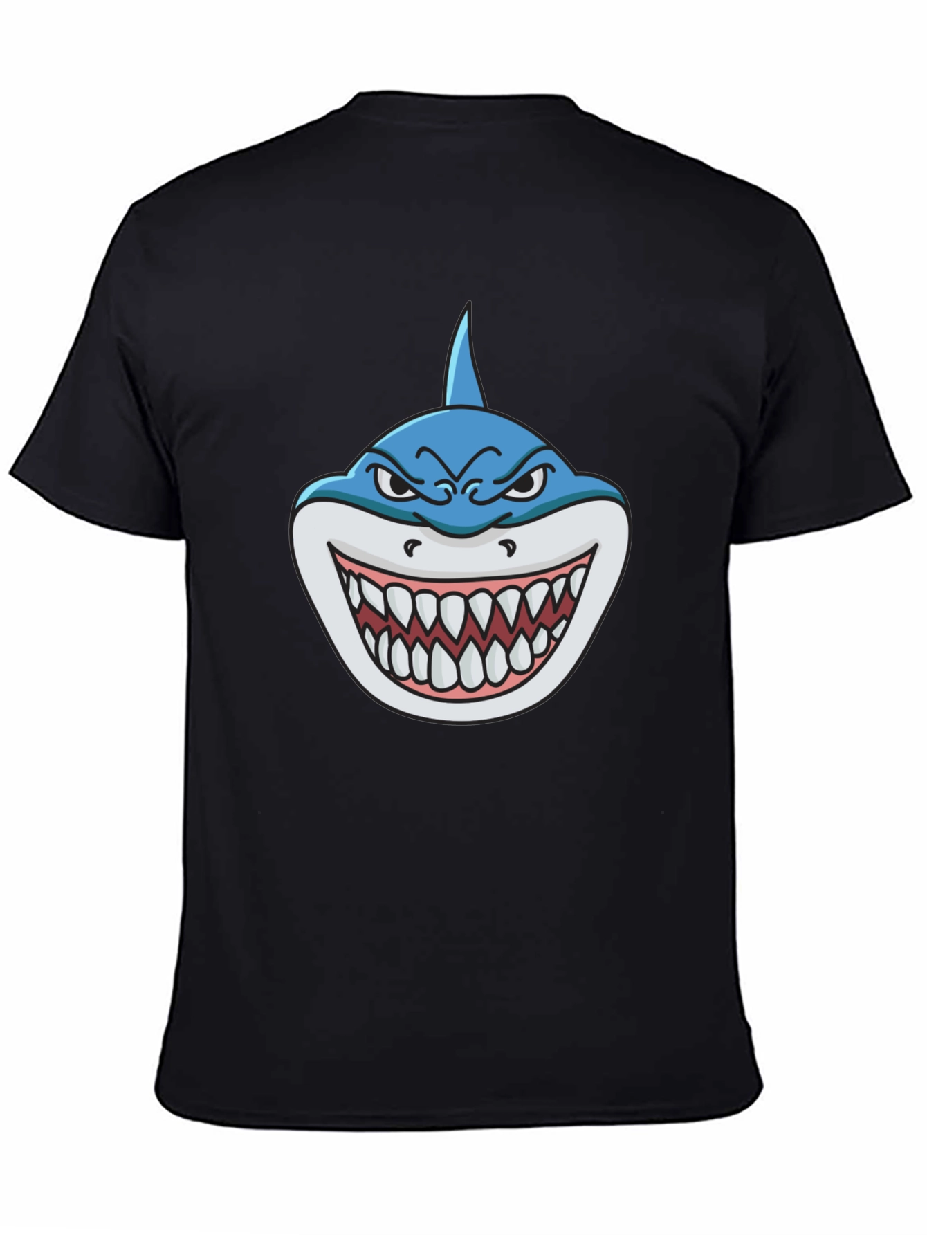 Shark Attack Graphic Tee - Mens Black T-Shirt