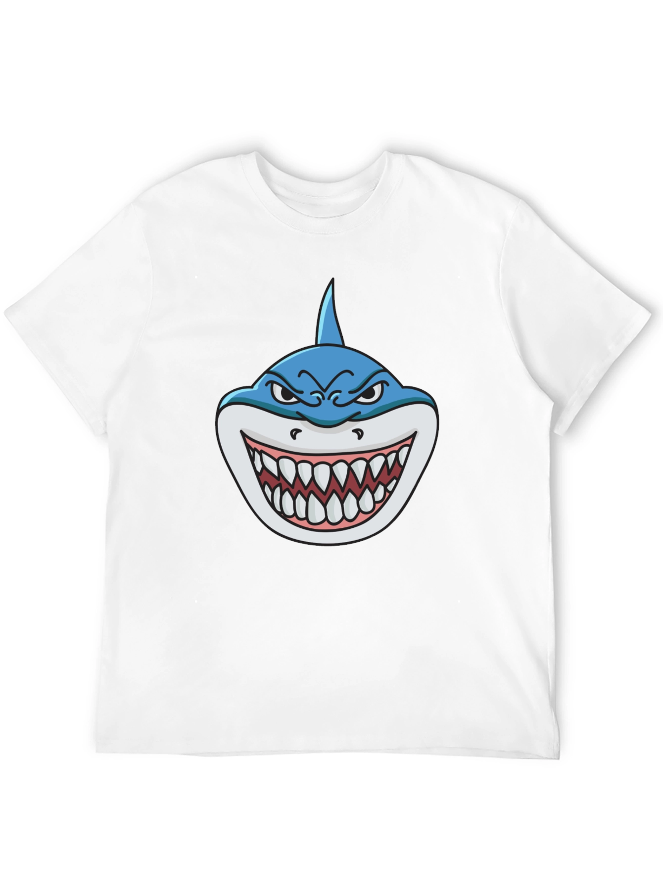 Shark Attack Graphic Tee - Mens Black T-Shirt