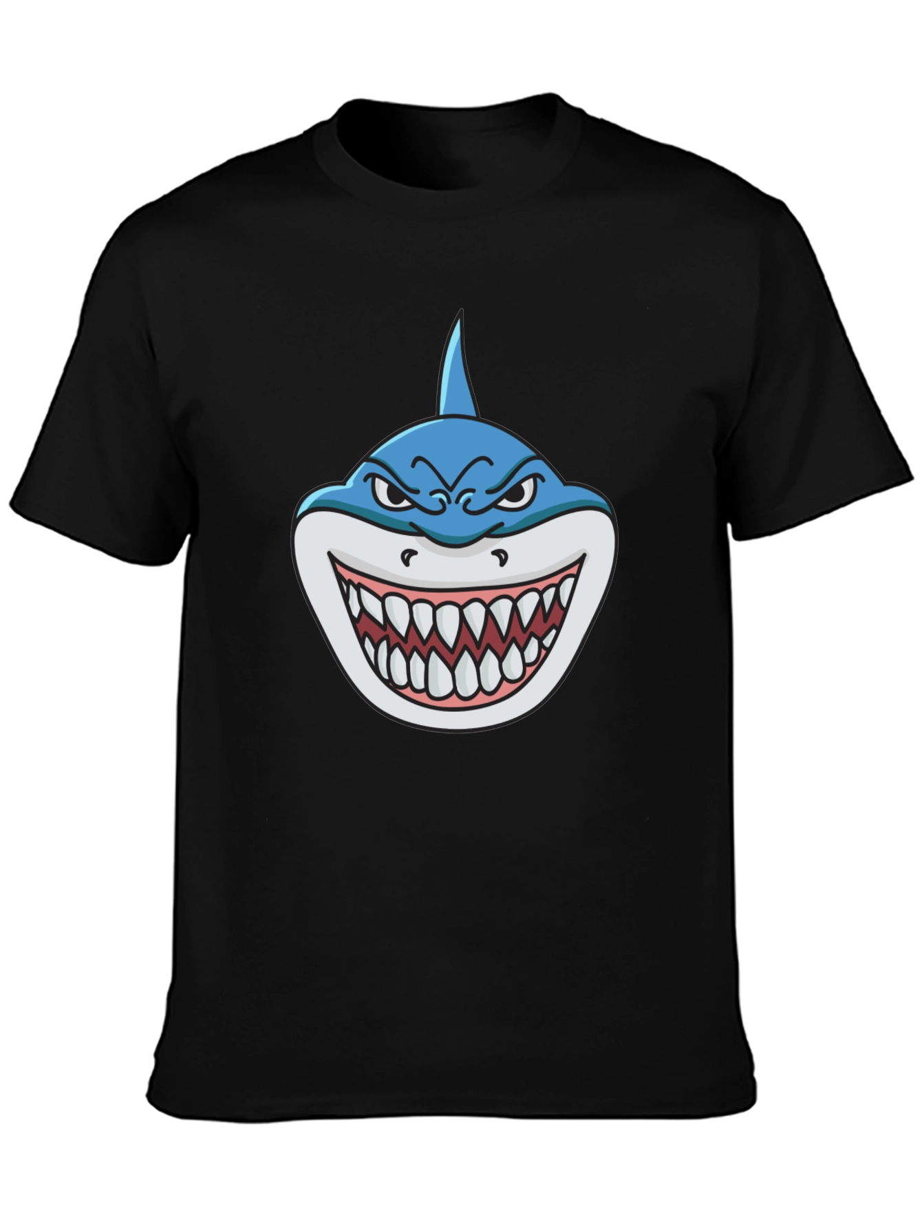 Shark Attack Graphic Tee - Mens Black T-Shirt